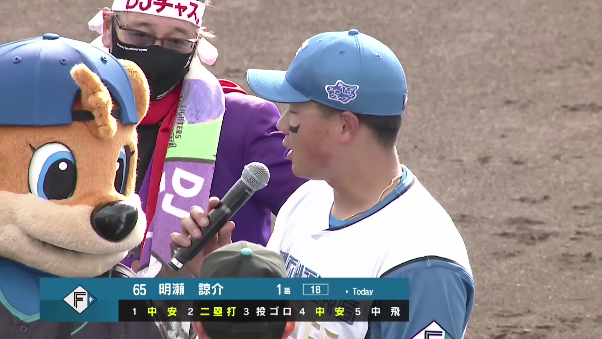 【ファーム】 ファイターズ・明瀬諒介選手 ヒーローインタビュー 4月26日 北海道日本ハムファイターズ 対 東北楽天ゴールデンイーグルス