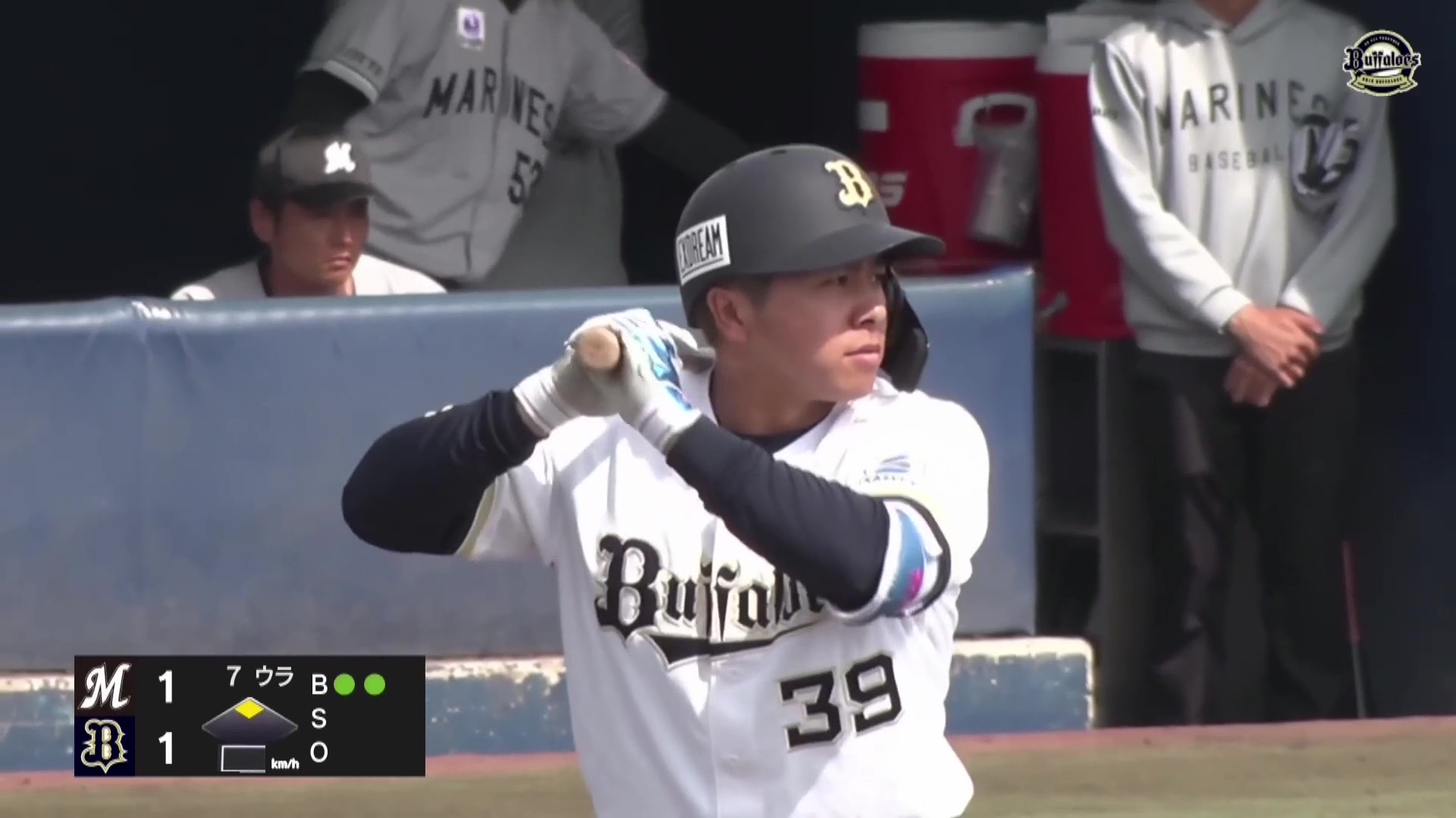 【ファーム】バファローズ・池田陵真 鮮やかな流し打ちで勝ち越しタイムリーヒット!! 2026年5月2日 オリックス・バファローズ 対 千葉ロッテマリーンズ