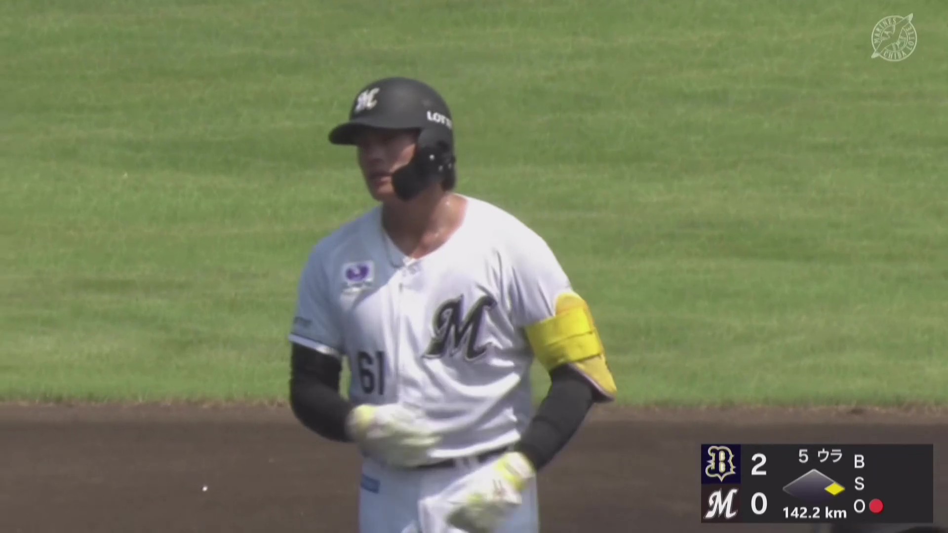 【ファーム】好調をアピール!! マリーンズ・山本大斗 左中間を破るタイムリー2ベースを放つ!! 2026年7月21日 千葉ロッテマリーンズ 対 オリックス・バファローズ