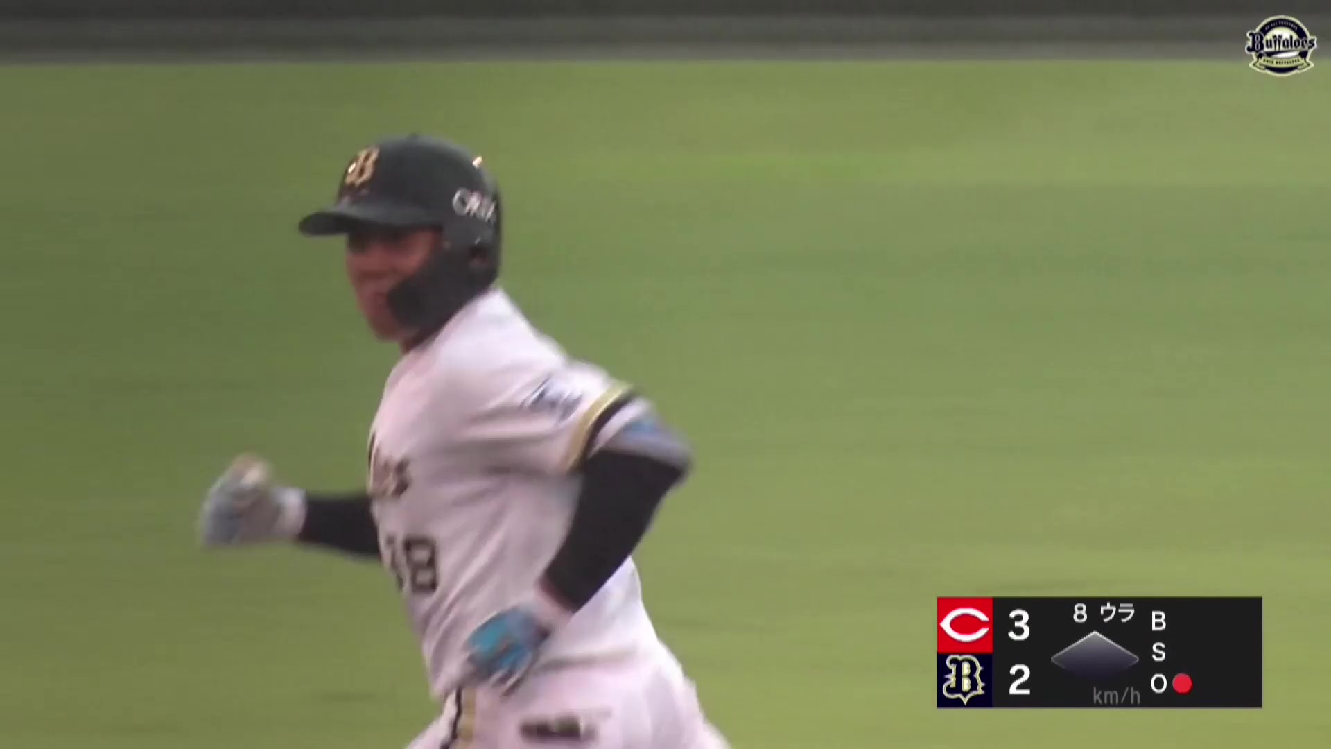 【ファーム】逆方向への一発!! バファローズ・池田陵真 ライトへのソロホームランで1点差!! 2026年7月4日 オリックス・バファローズ 対 広島東洋カープ