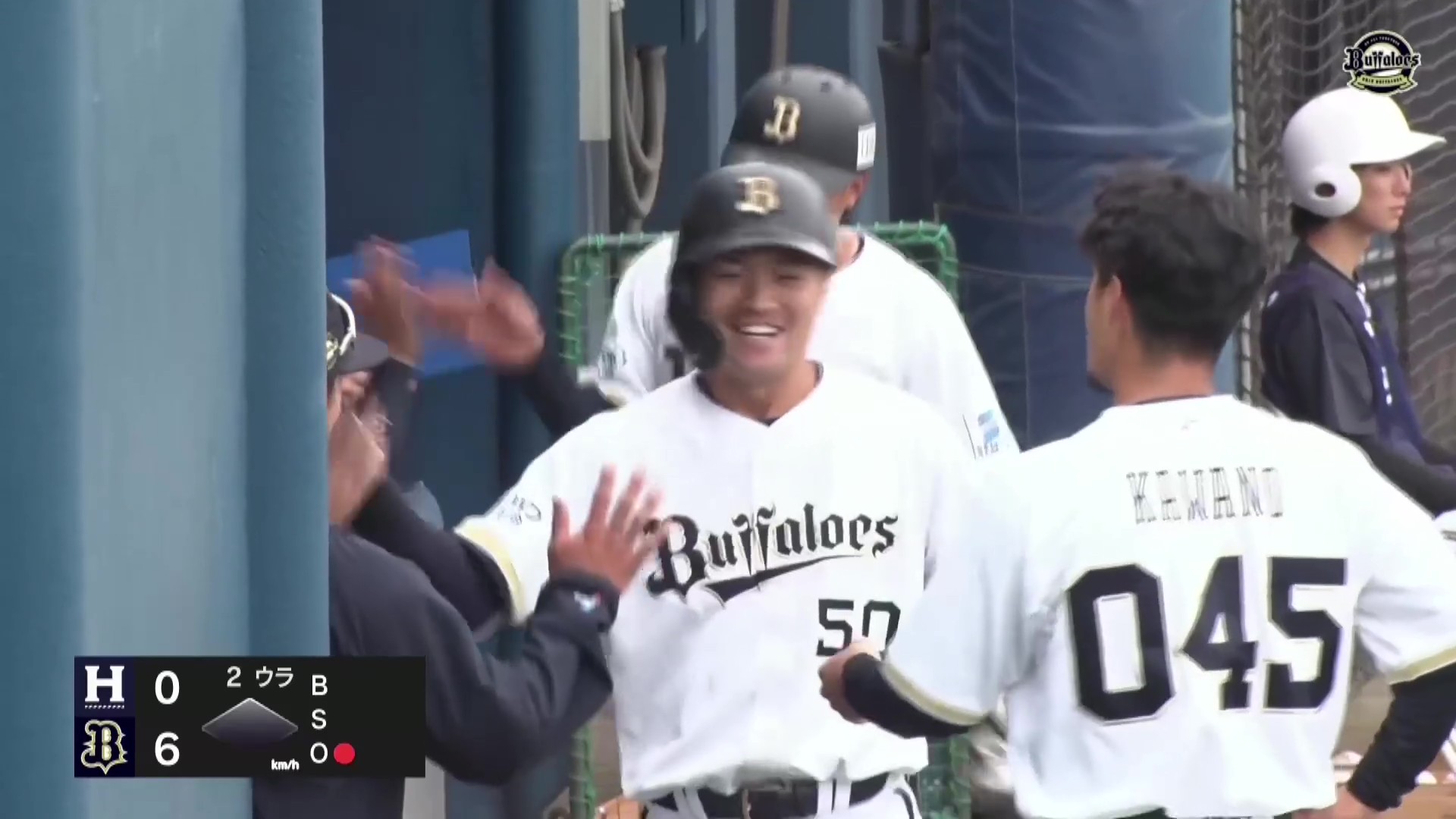 【ファーム】捉えた!! バファローズ・山中稜真 右中間への2ランホームランで点差を広げる!! 2026年4月29日 オリックス・バファローズ 対 ハヤテベンチャーズ静岡