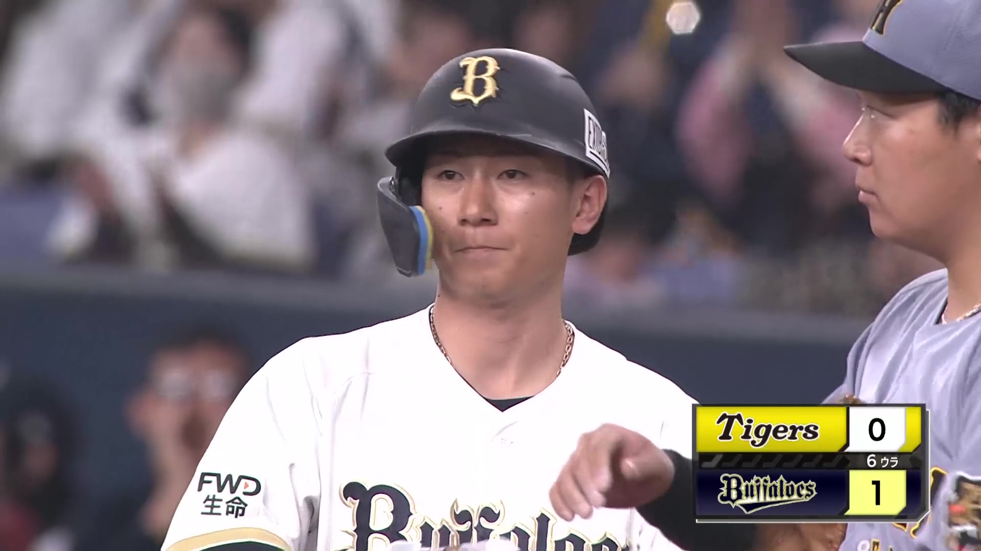 【6回裏】均衡を破る一打!! バファローズ・西川龍馬 レフトへのタイムリーヒットで先制!! 2026年3月22日 オリックス・バファローズ 対 阪神タイガース