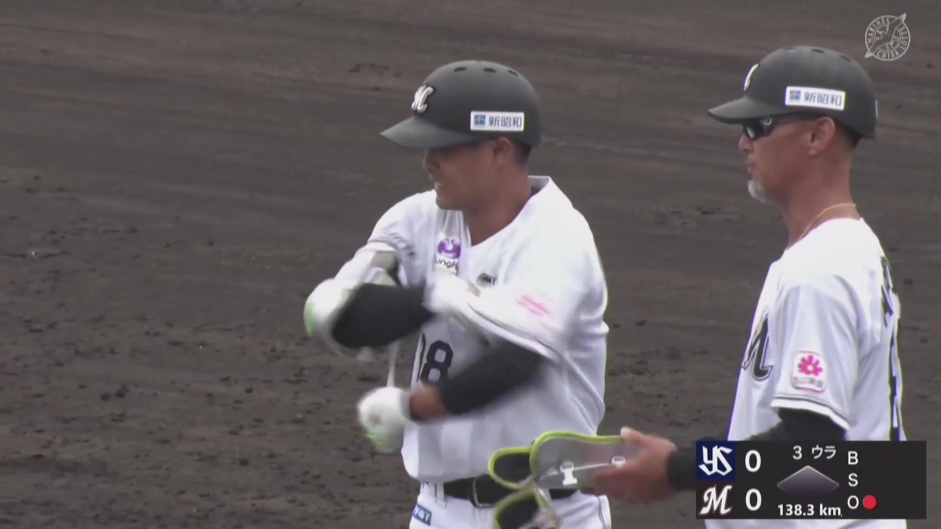 【ファーム】痛烈な一打!! マリーンズ・山崎剛 ライト前へ先制のタイムリーヒット!! 2026年7月4日 千葉ロッテマリーンズ 対 東京ヤクルトスワローズ
