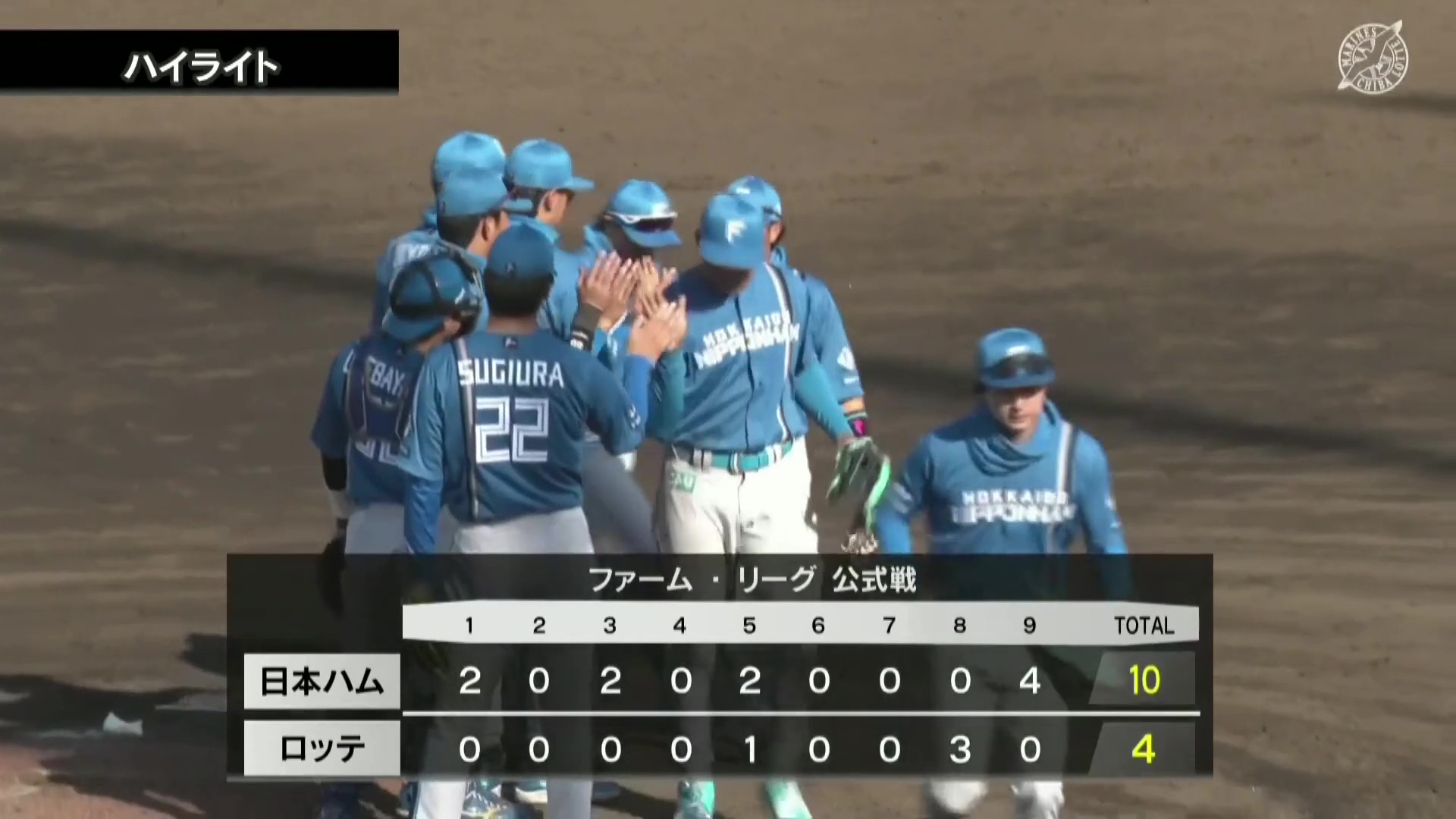【ファーム】3月14日 千葉ロッテマリーンズ 対 北海道日本ハムファイターズ ハイライト