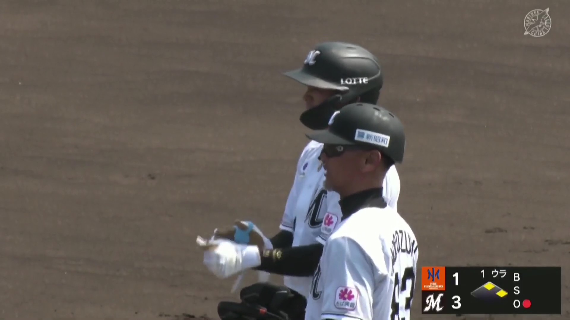 【ファーム】初球を捉えた!! マリーンズ・井上広大 強く振り抜きレフト前へタイムリーヒット!! 2026年3月29日 千葉ロッテマリーンズ 対 オイシックス新潟アルビレックスBC