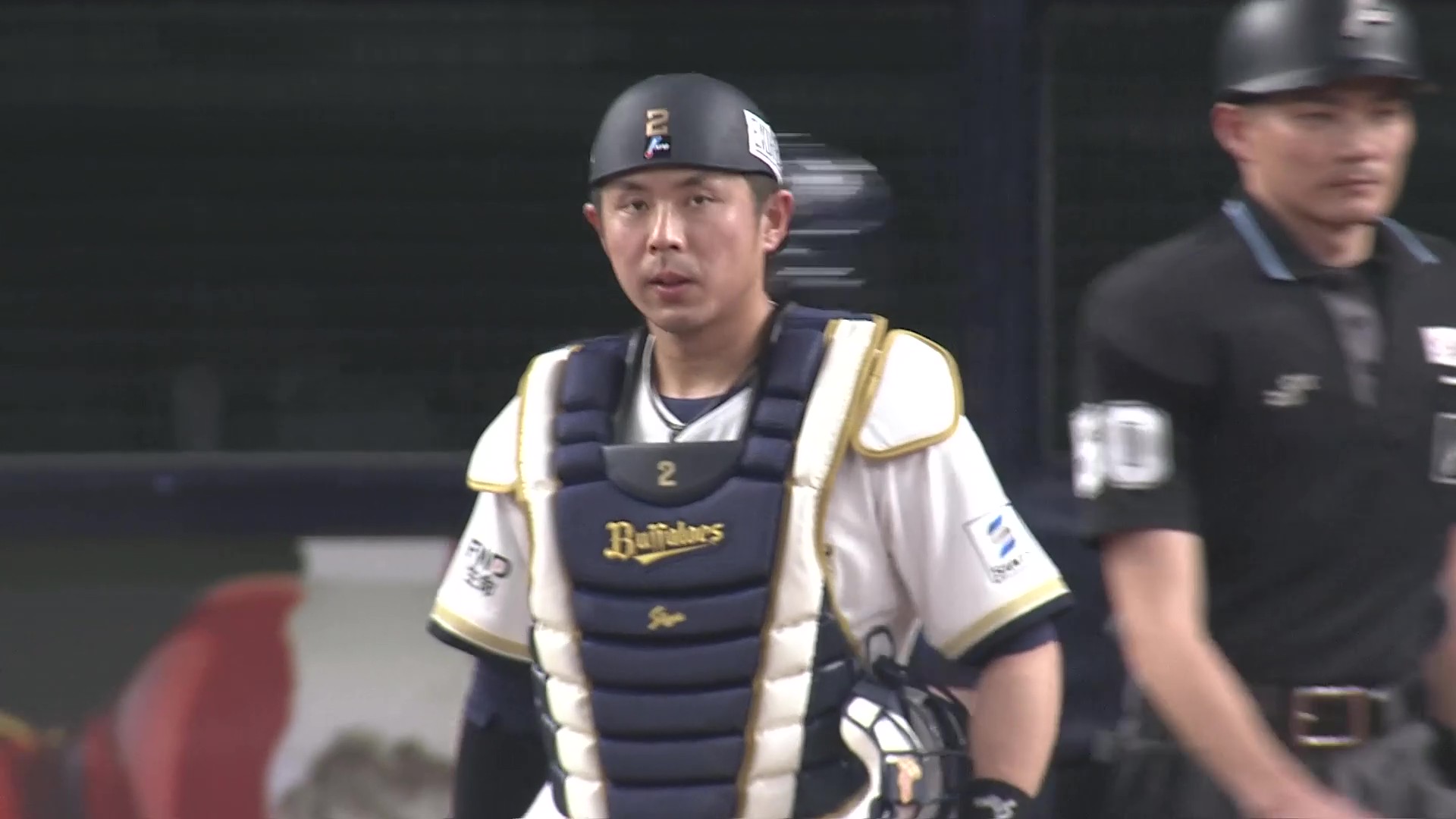 【3回表】ピンチを広げない!! バファローズ・若月健矢 正確な送球で三盗を阻止する!! 2026年4月9日 オリックス・バファローズ 対 千葉ロッテマリーンズ