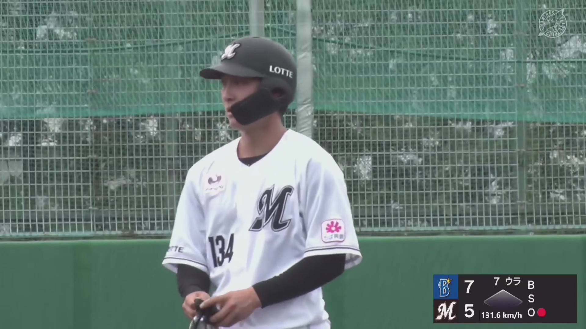 【ファーム】出場6試合連続安打!! マリーンズ・松石信八 センターの頭を越える2点タイムリー2ベースヒット!! 2026年8月27日 千葉ロッテマリーンズ 対 横浜DeNAベイスターズ