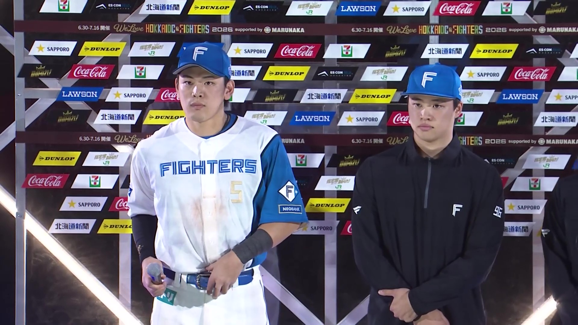 ファイターズ・野村佑希選手・孫易磊投手ヒーローインタビュー 6月11日 北海道日本ハムファイターズ 対 横浜DeNAベイスターズ