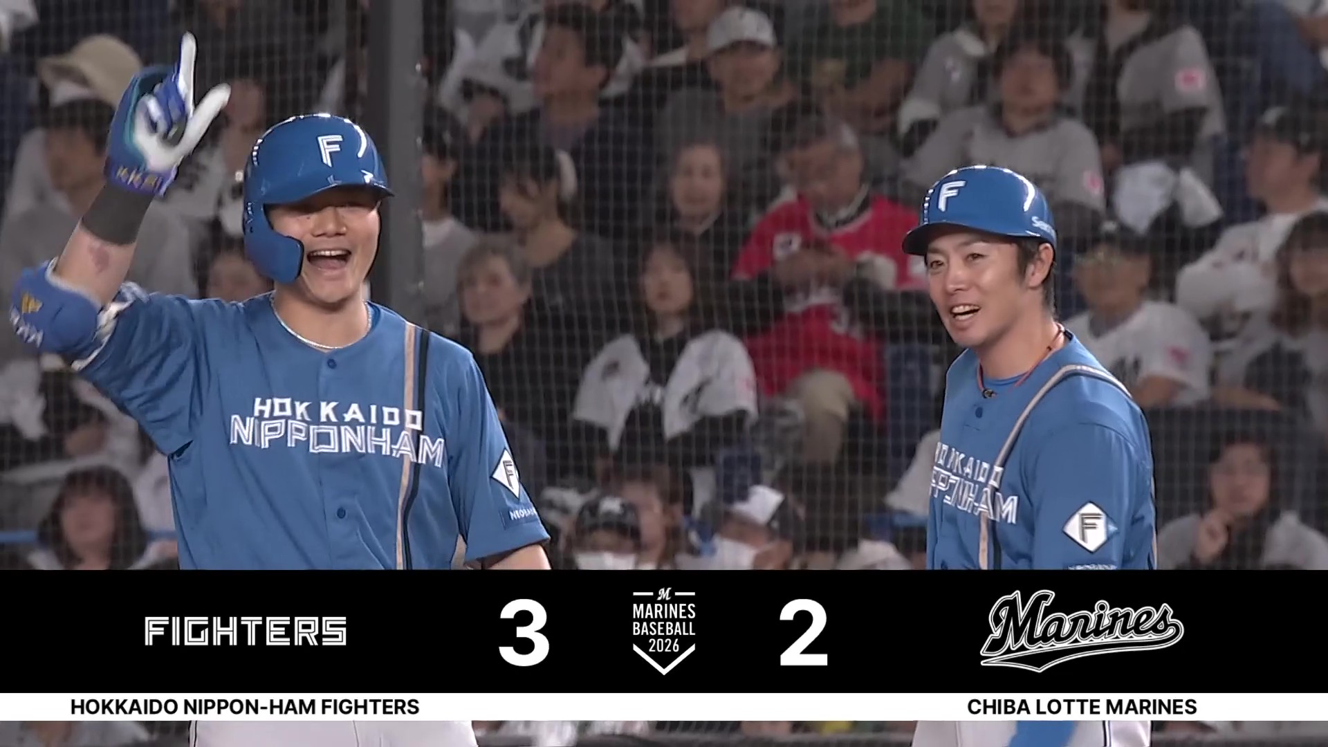 【8回表】ストレートを捉えた!! ファイターズ・清宮幸太郎 レフトへ勝ち越しのタイムリーヒット!! 2026年5月12日 千葉ロッテマリーンズ 対 北海道日本ハムファイターズ