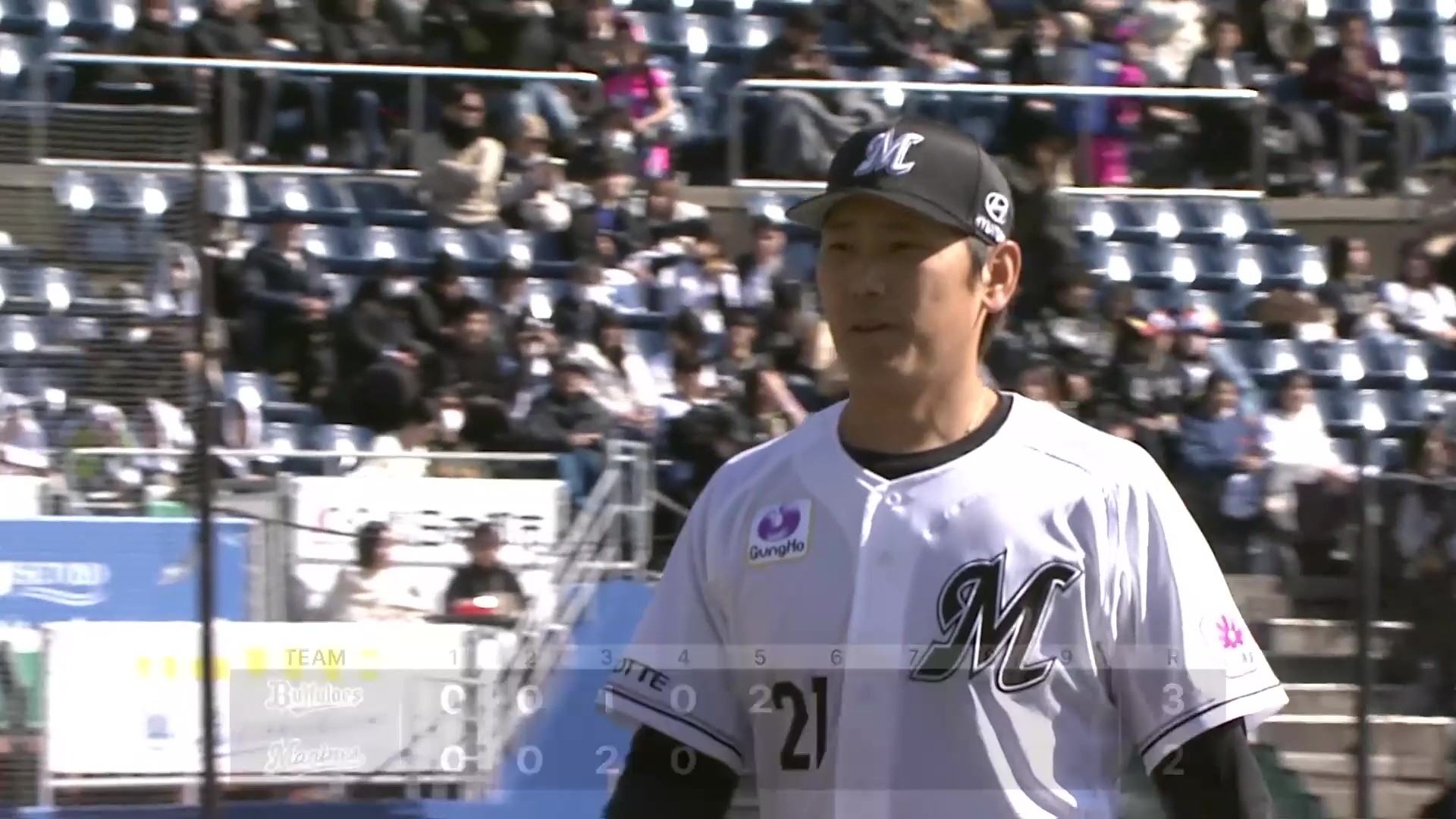 【5回表】最後は三振!! マリーンズ・石川柊太 変化球が決まり5回自責点0の投球を見せる!! 2026年3月11日 千葉ロッテマリーンズ 対 オリックス・バファローズ