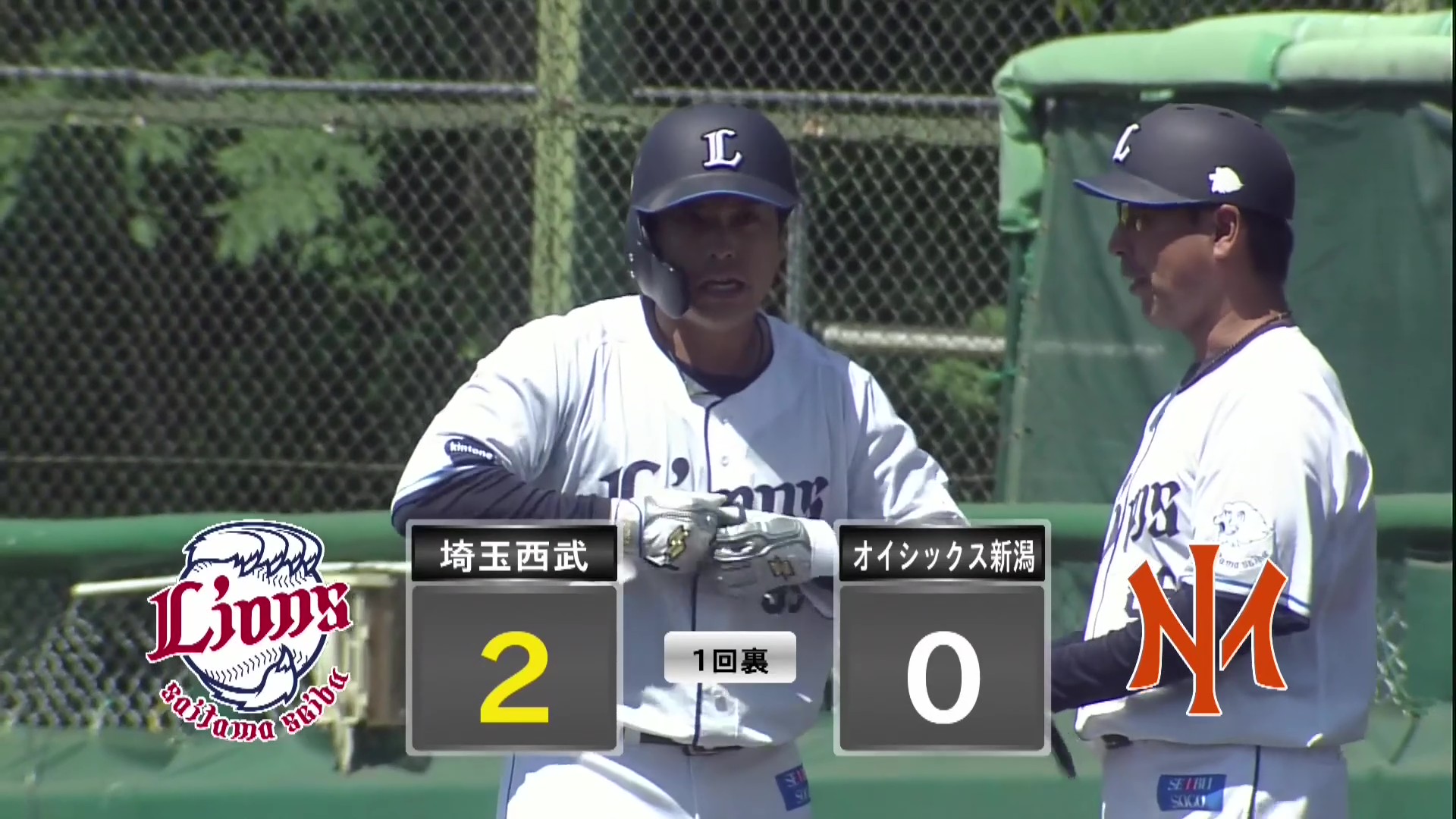 【ファーム】チャンスで先制!! ライオンズ・仲三優太 ライトへ2点タイムリーヒットを放つ!! 2026年5月5日 埼玉西武ライオンズ 対 オイシックス新潟アルビレックスBC