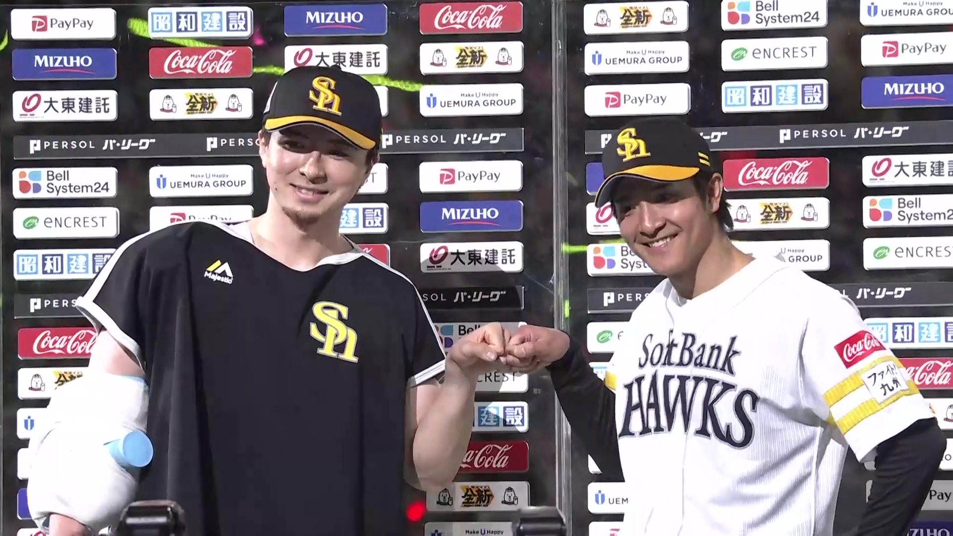 ホークス・柳町達選手・上沢直之投手ヒーローインタビュー 4月18日 福岡ソフトバンクホークス 対 オリックス・バファローズ