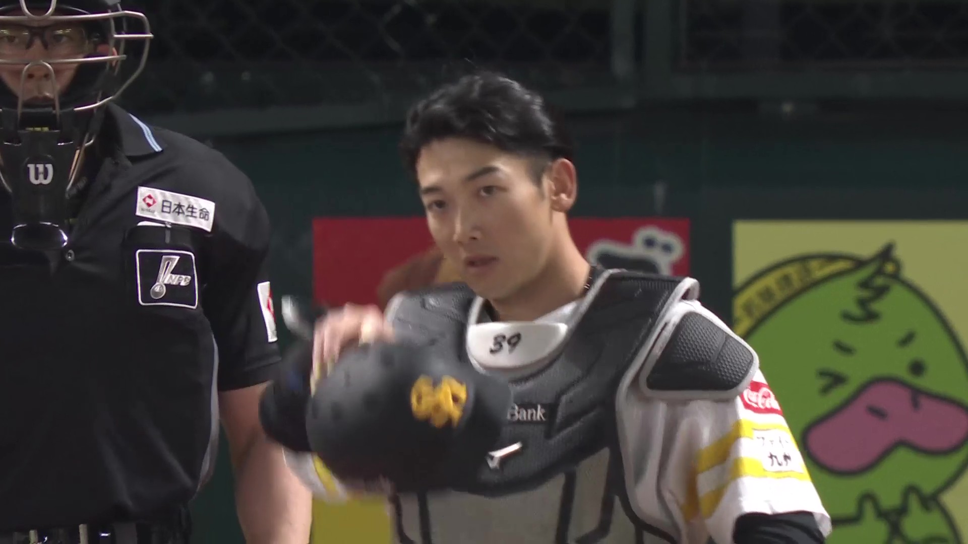 【1回表】三振ゲッツー!! ホークス・山本祐大 正確な送球で見事な盗塁阻止!! 2026年5月31日 福岡ソフトバンクホークス 対 広島東洋カープ