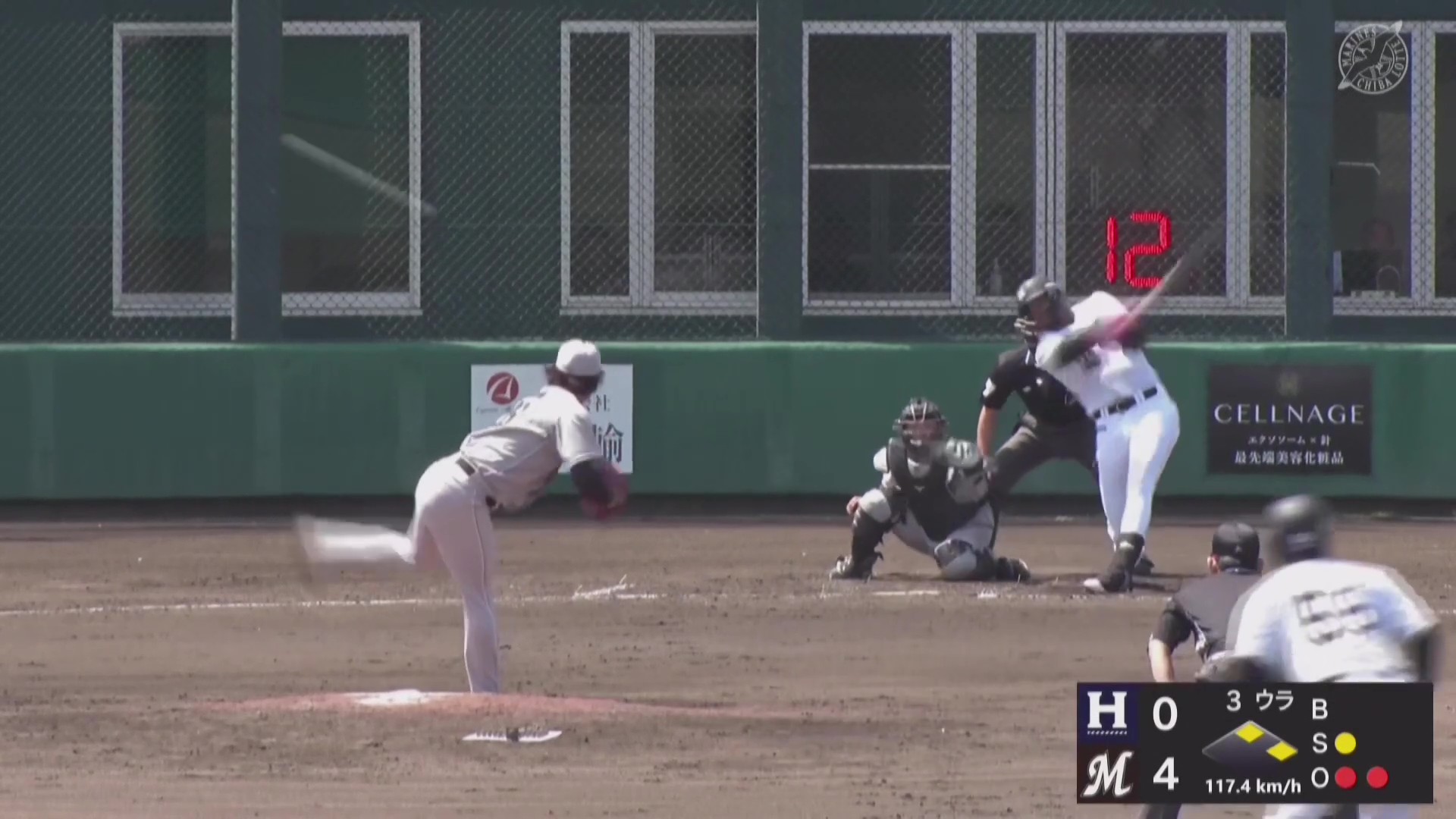 【ファーム】マリーンズ・アセベドの2点タイムリー2ベースヒットなどでこの回一挙6得点!! 2026年4月26日 千葉ロッテマリーンズ 対 ハヤテベンチャーズ静岡