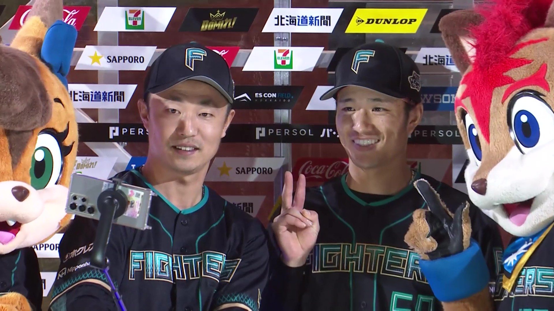 ファイターズ・島本浩也投手・奈良間大己選手ヒーローインタビュー 4月22日 北海道日本ハムファイターズ 対 東北楽天ゴールデンイーグルス