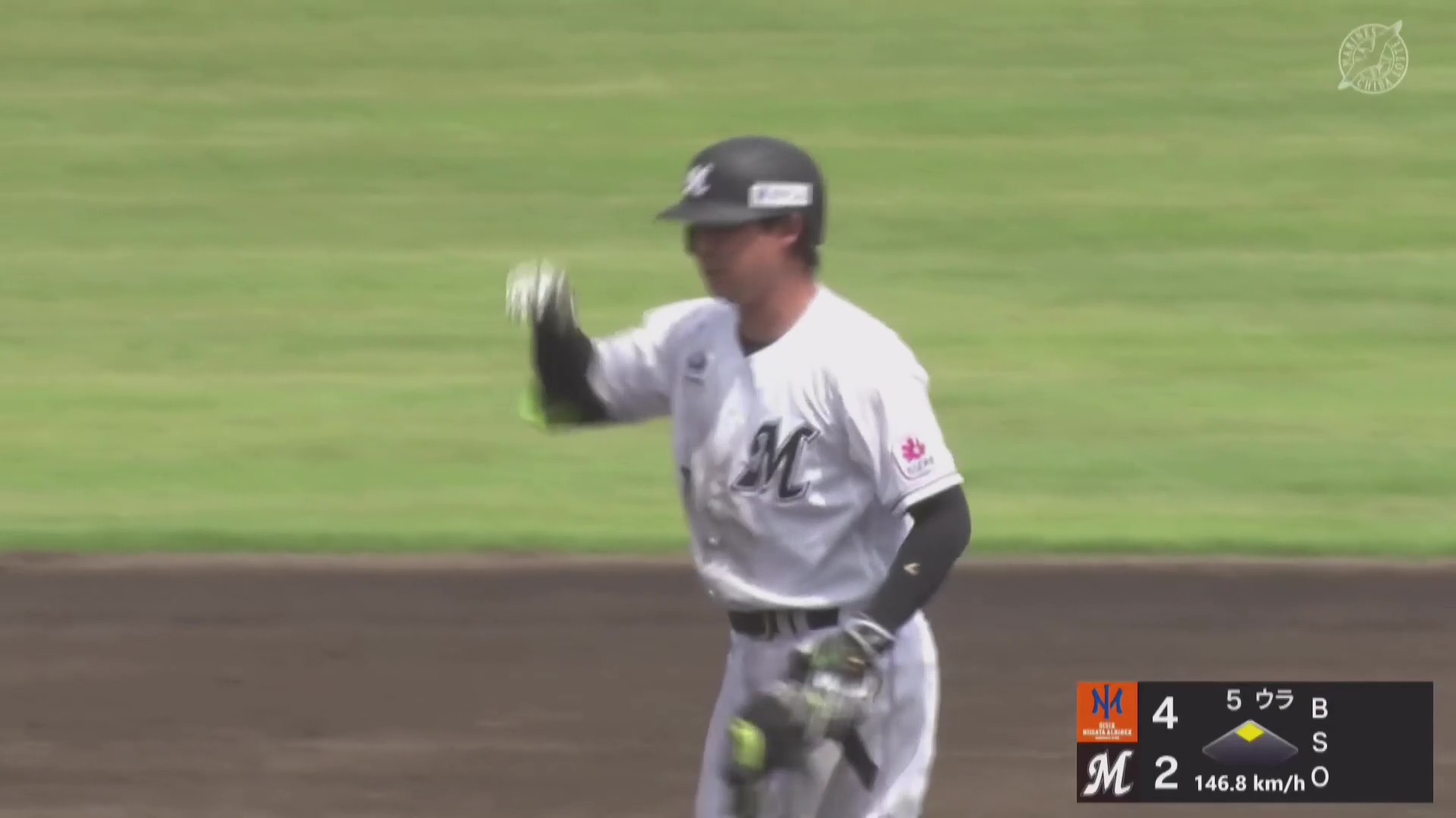 【ファーム】直球を捉えた!! マリーンズ・藤岡裕大 左中間へのタイムリー2ベースを放つ!! 2026年6月16日 千葉ロッテマリーンズ 対 オイシックス新潟アルビレックスBC