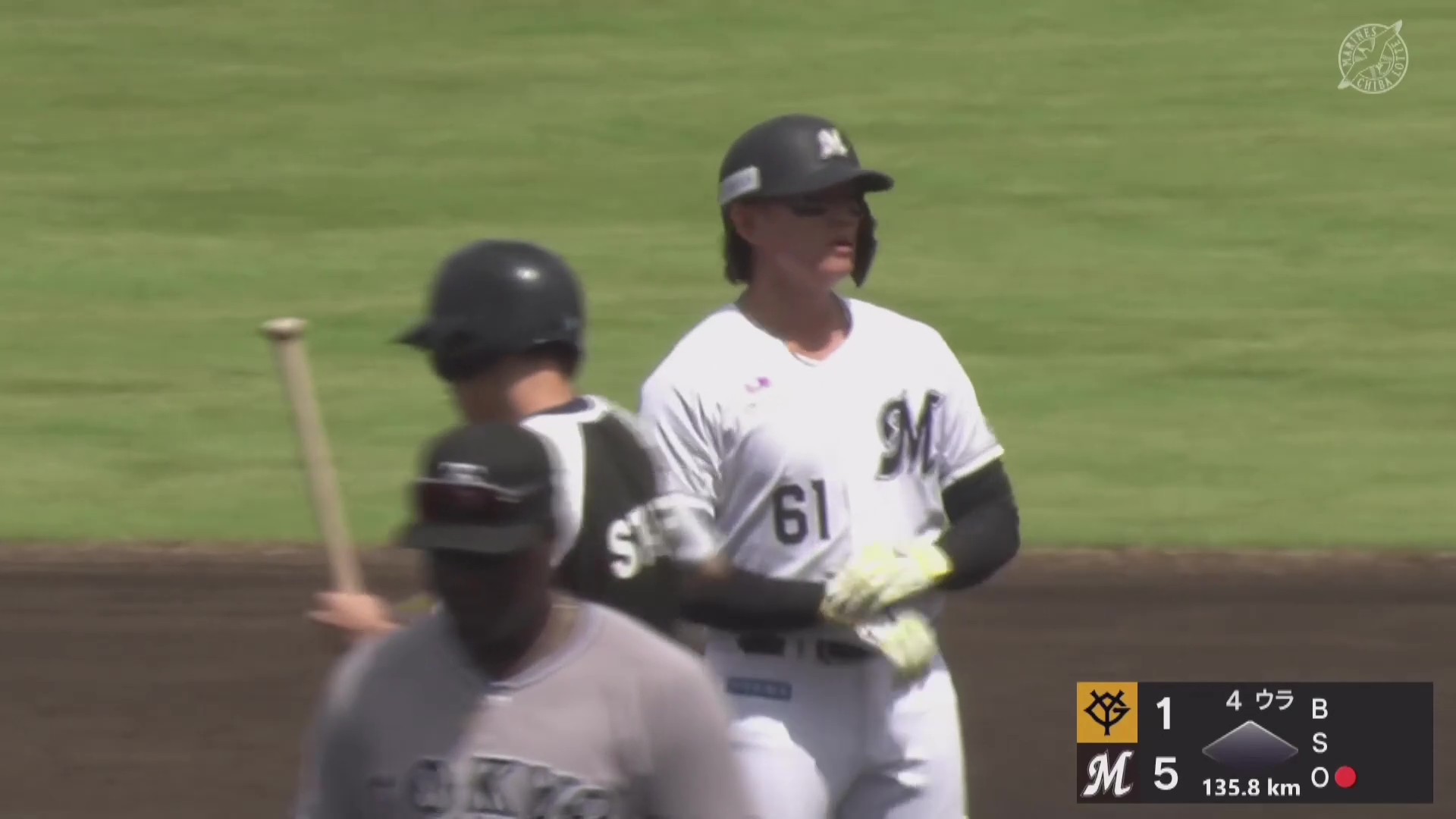 【ファーム】マリーンズ・山本大斗 レフトの頭上を越えるタイムリー2ベースヒットを放つ!! 2026年7月19日 千葉ロッテマリーンズ 対 読売ジャイアンツ