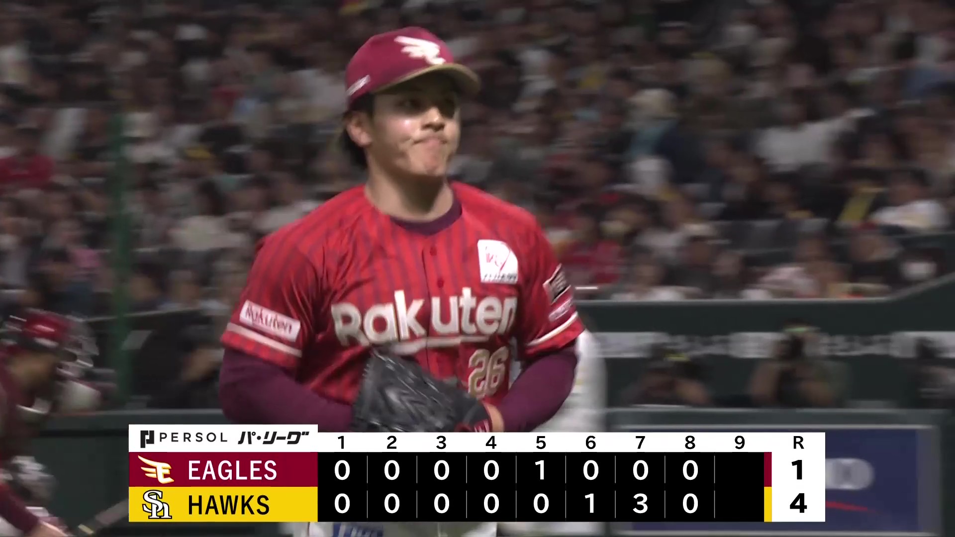 【8回裏】イーグルス・中込陽翔 今季初登板で3者凡退に抑えるナイスピッチング!! 2026年5月1日 福岡ソフトバンクホークス 対 東北楽天ゴールデンイーグルス