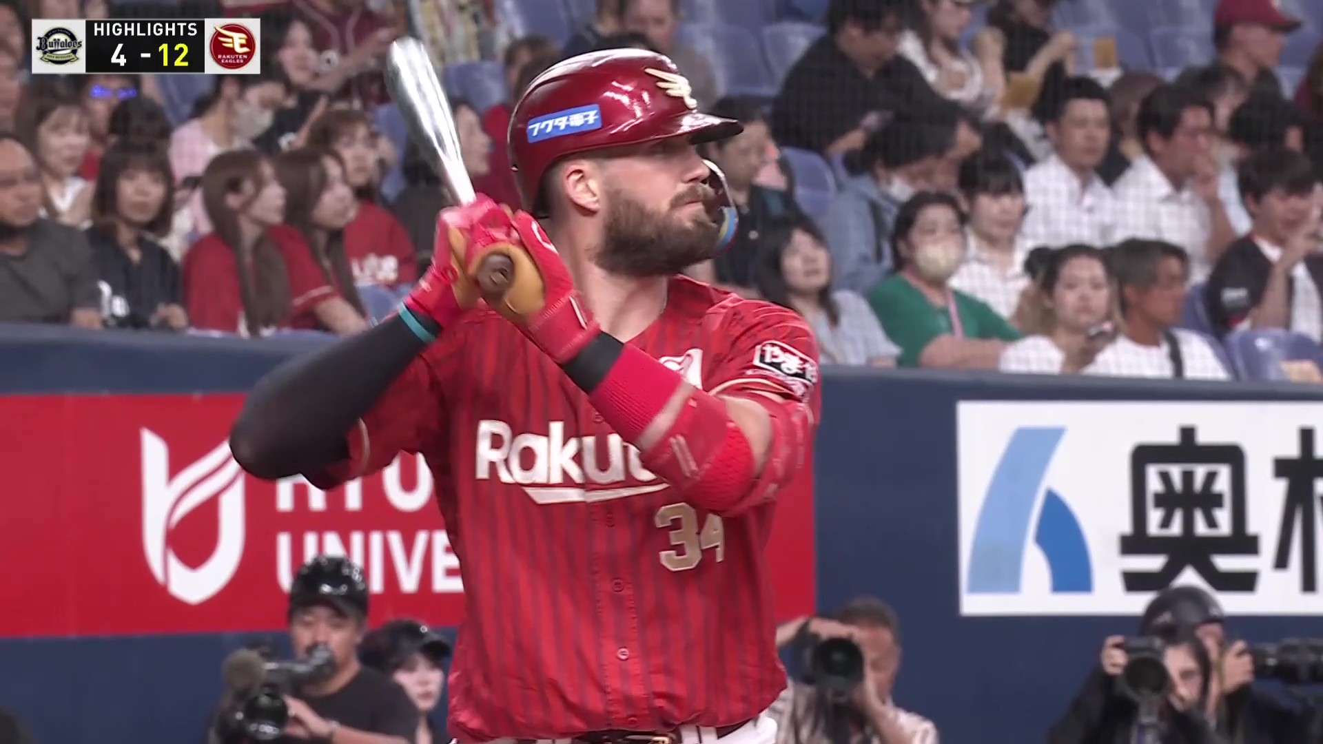 8月27日 オリックス・バファローズ 対 東北楽天ゴールデンイーグルス ハイライト