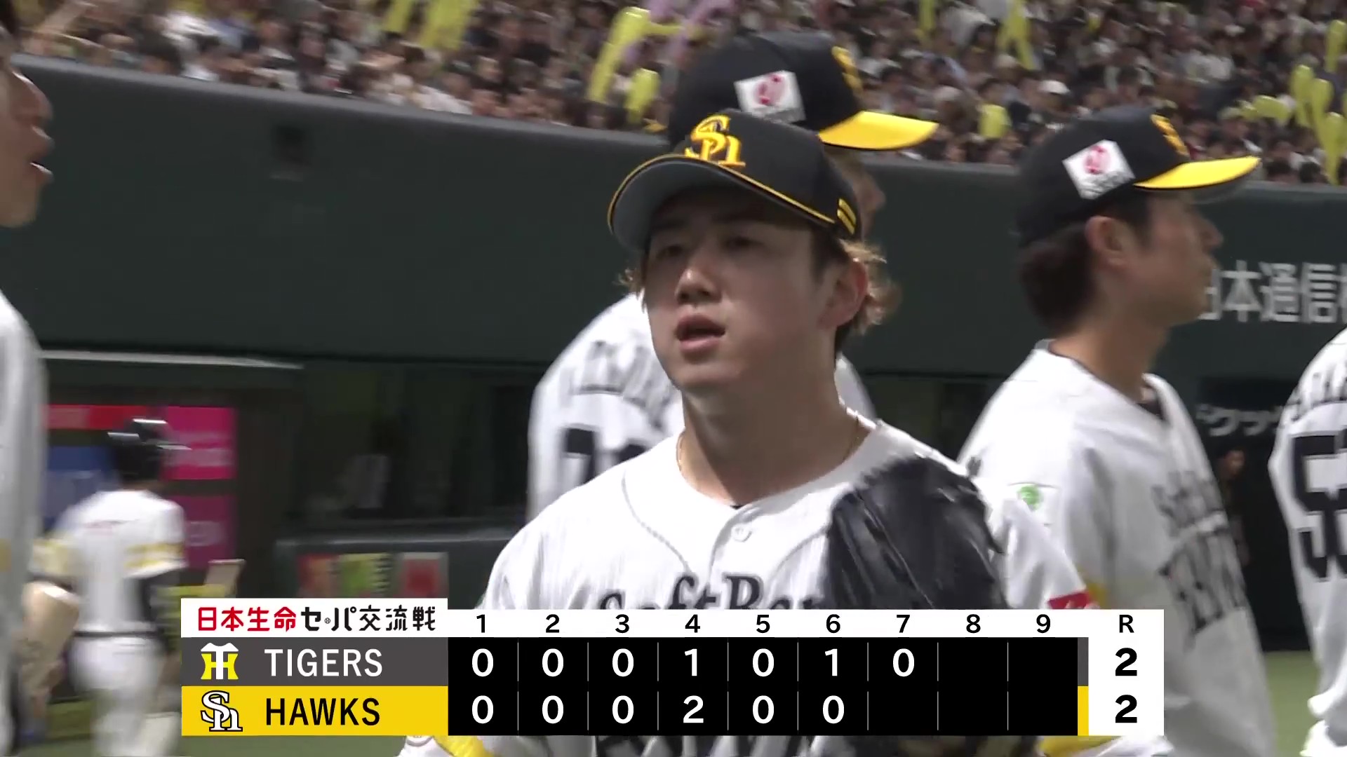 【7回表】最後は変化球で空振り三振!! ホークス・木村光 満塁の大ピンチを無失点で切り抜ける!! 2026年6月11日 福岡ソフトバンクホークス 対 阪神タイガース