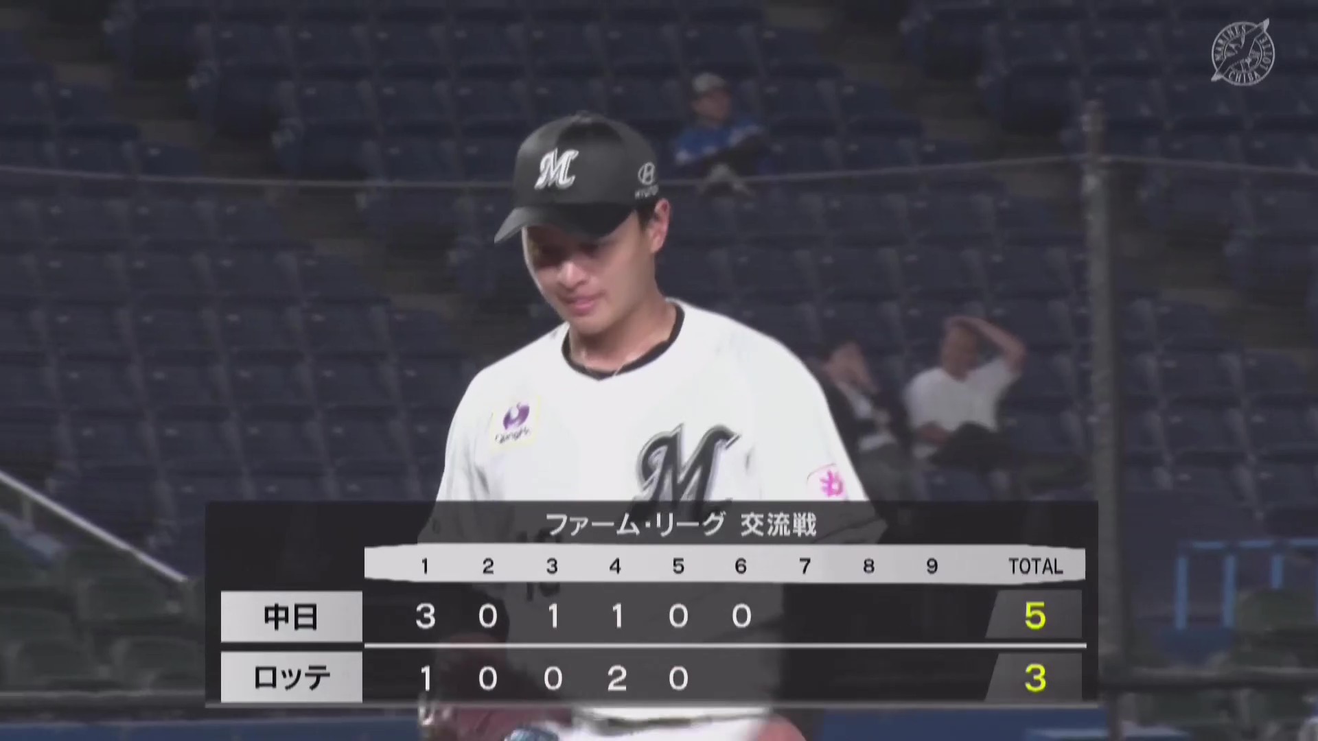 【ファーム】マリーンズ・毛利海大 2番手で登板し、4回1/3回2奪三振2失点の粘投を見せる!! 2026年6月23日 千葉ロッテマリーンズ 対 中日ドラゴンズ