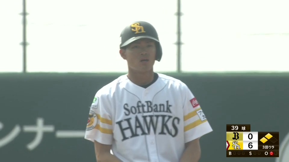 【ファーム】大きな追加点!! ホークス・佐藤航太 ライト線へ2点タイムリー2ベースヒットを放つ!!  2026年3月28日 福岡ソフトバンクホークス 対 オリックス・バファローズ