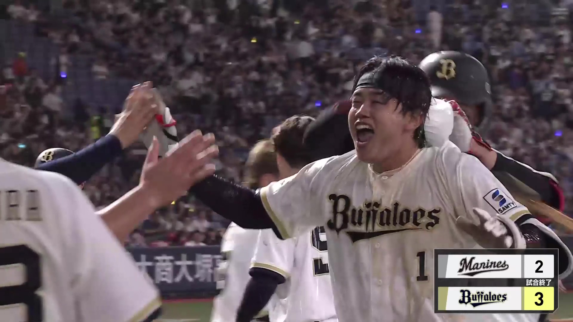 【9回裏】苦闘に終止符!! バファローズ・太田椋 センターへのタイムリーで劇的サヨナラ勝利!! 2026年7月24日 オリックス・バファローズ 対 千葉ロッテマリーンズ