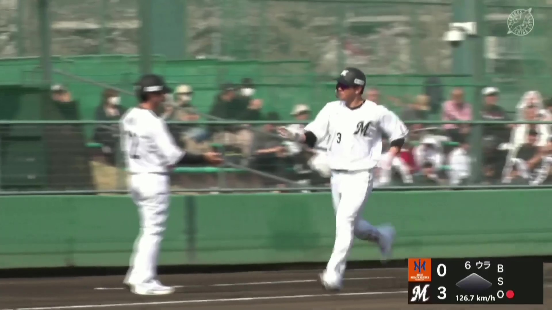 【ファーム】弾丸ライナー!! マリーンズ・角中勝也 ライトスタンドへの満塁ホームラン!! 2026年3月28日 千葉ロッテマリーンズ 対 オイシックス新潟アルビレックスBC