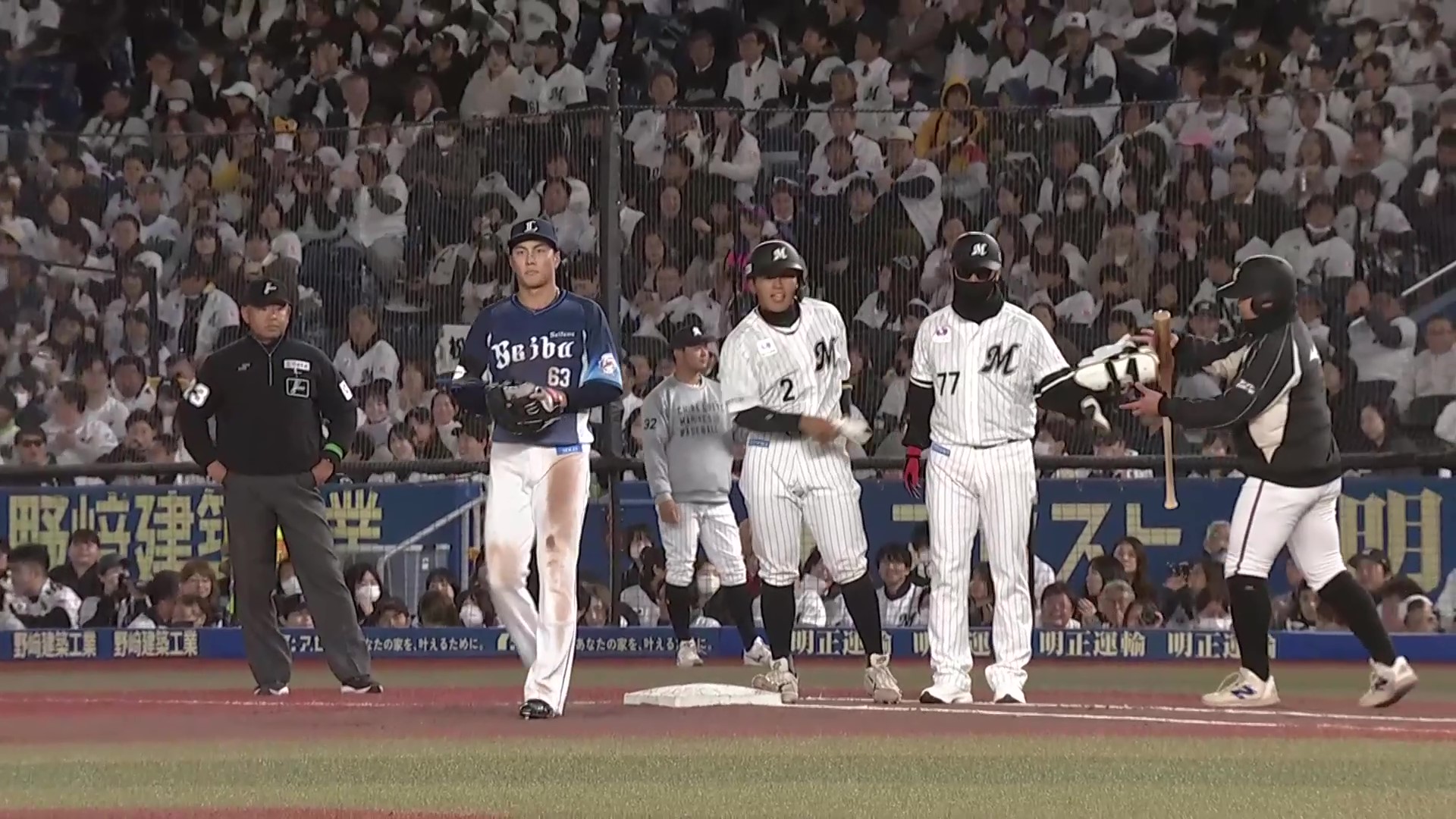 【2回裏】マリーンズ・松川虎生 プロ初先発の毛利海大を援護するタイムリーヒット!! 2026年3月27日 千葉ロッテマリーンズ 対 埼玉西武ライオンズ