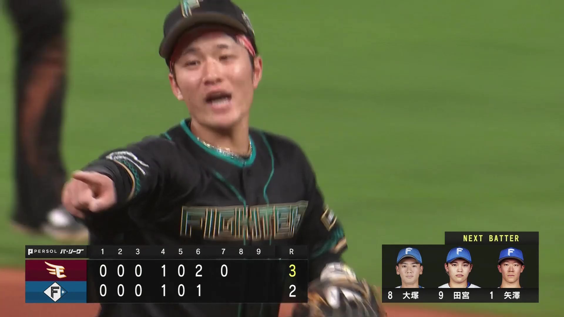 【7回表】華麗な守備!! ファイターズ・奈良間大己 二遊間を抜かせないファインプレー!! 2026年4月23日 北海道日本ハムファイターズ 対 東北楽天ゴールデンイーグルス