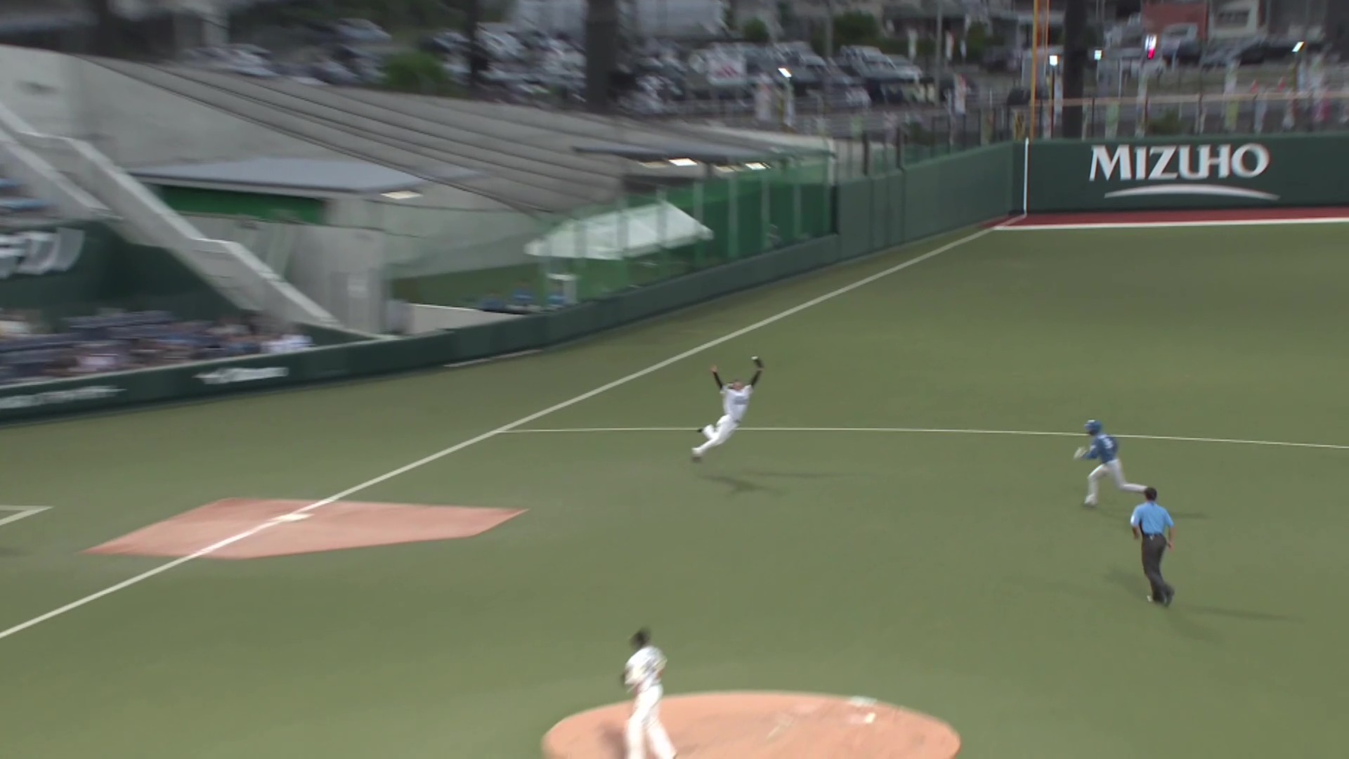 【ファーム】瞬発力で魅せる!! ホークス・高橋隆慶 先制のピンチを救うジャンピングキャッチ!! 2026年5月26日 福岡ソフトバンクホークス 対 北海道日本ハムファイターズ