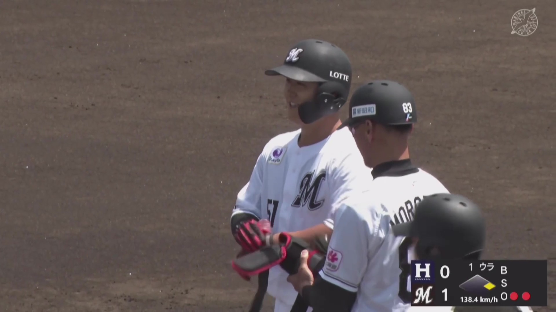 【ファーム】チャンスで決めた!! マリーンズ・山口航輝 ライト前へ先制タイムリーヒットを放つ!! 2026年4月26日 千葉ロッテマリーンズ 対 ハヤテベンチャーズ静岡