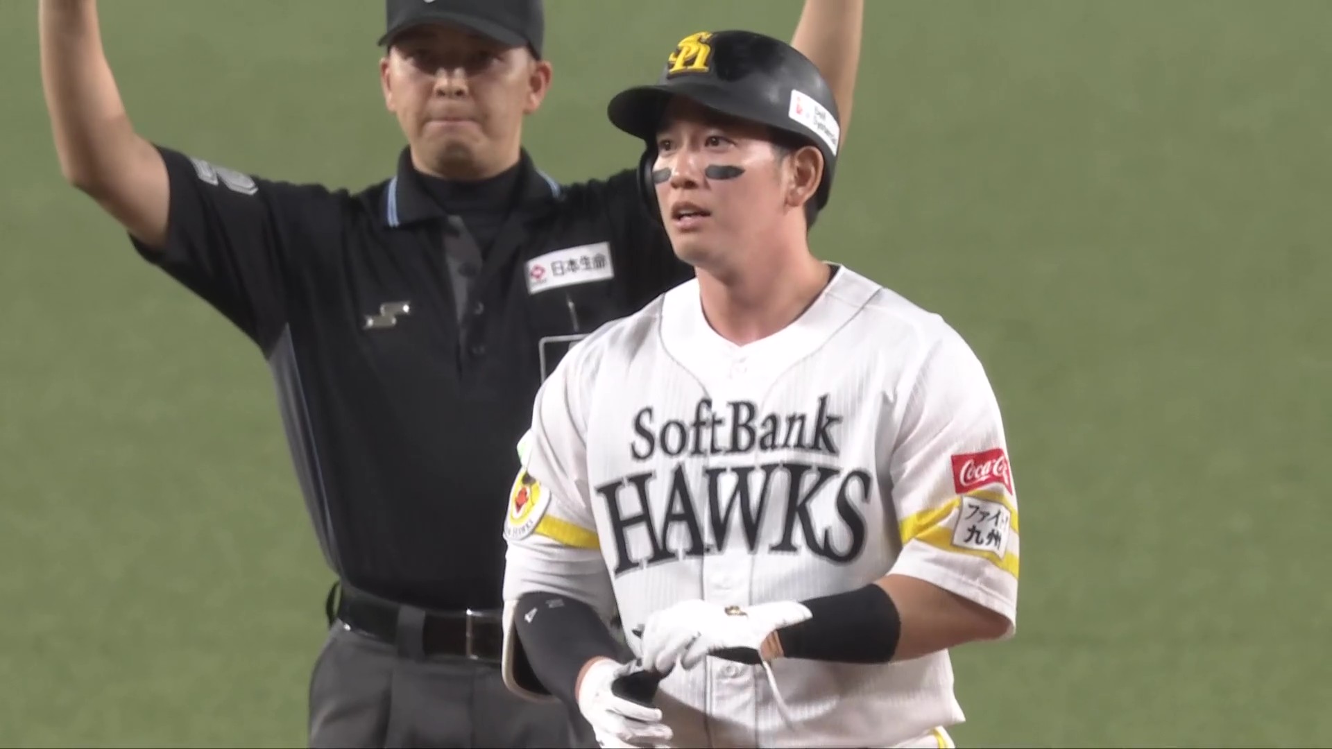 【7回裏】本日3打点!! ホークス・栗原陵矢 ライトへの2点タイムリーヒットで勝ち越し!! 2026年5月1日 福岡ソフトバンクホークス 対 東北楽天ゴールデンイーグルス