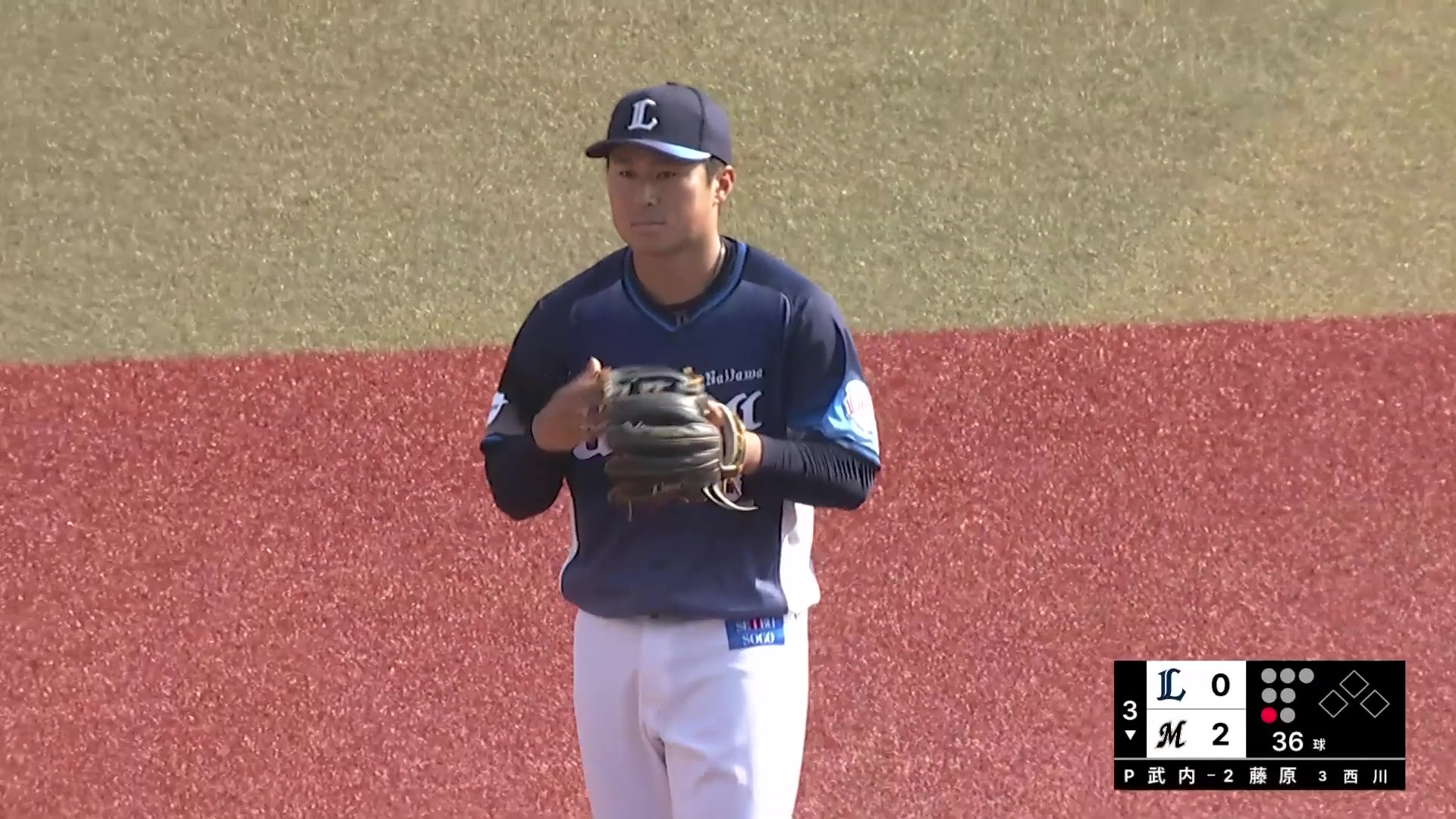 【3回裏】見事な守備!! ライオンズ・渡部聖弥 逆シングルで華麗にさばき強い送球でアウトを奪う!! 2026年3月28日 千葉ロッテマリーンズ 対 埼玉西武ライオンズ