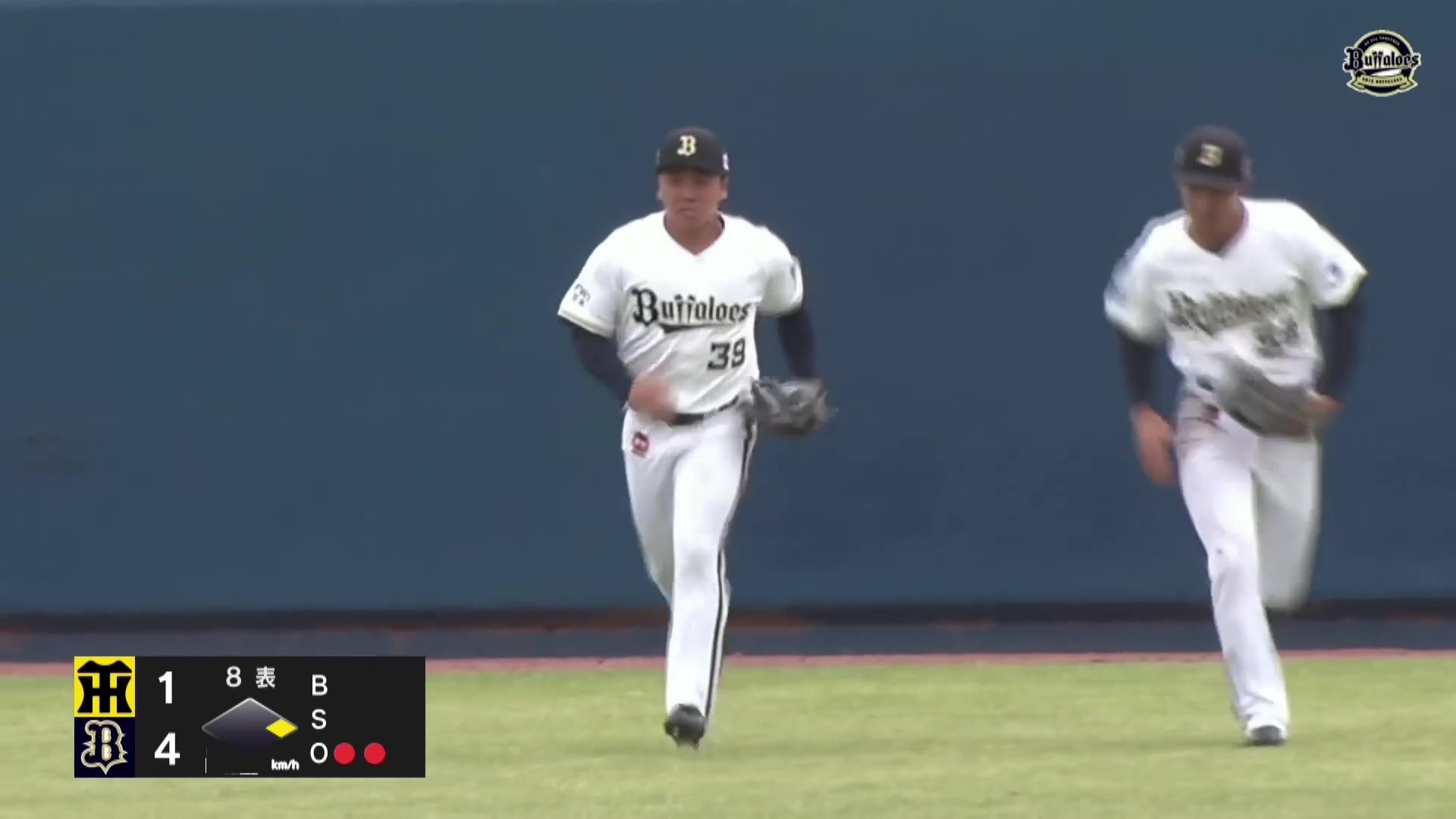 【ファーム】華麗な背走!! バファローズ・池田陵真 抜ければ長打になる打球をランニングキャッチ!! 2026年4月7日 オリックス・バファローズ 対 阪神タイガース