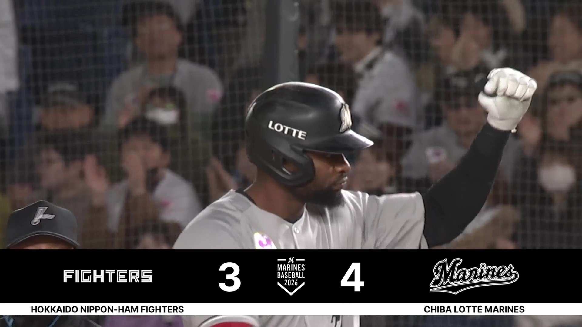 【6回裏】代打起用に応える‼ マリーンズ・ポランコ 逆方向へ勝ち越しタイムリーヒット!!  2026年4月16日 千葉ロッテマリーンズ 対 北海道日本ハムファイターズ