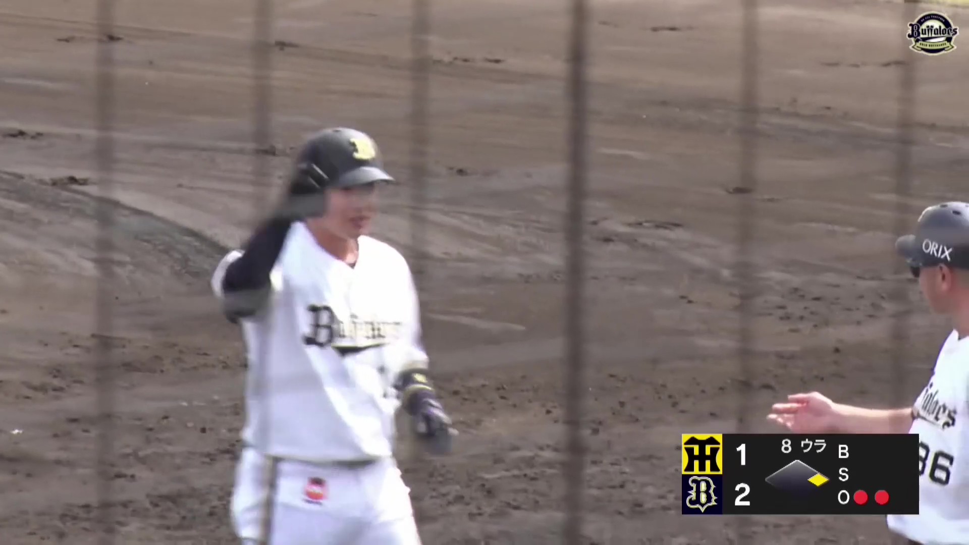 【ファーム】バファローズ・遠藤成 逆方向へシャープに弾き返す勝ち越しタイムリー!! 2026年6月21日 オリックス・バファローズ 対 阪神タイガース