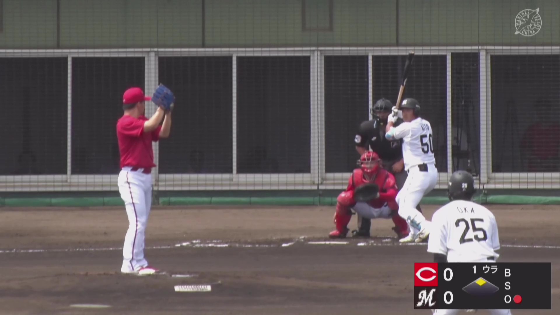【ファーム】初回に先制!! マリーンズ・愛斗 センターへタイムリーを放ち好調をアピール!! 2026年5月31日 千葉ロッテマリーンズ 対 広島東洋カープ