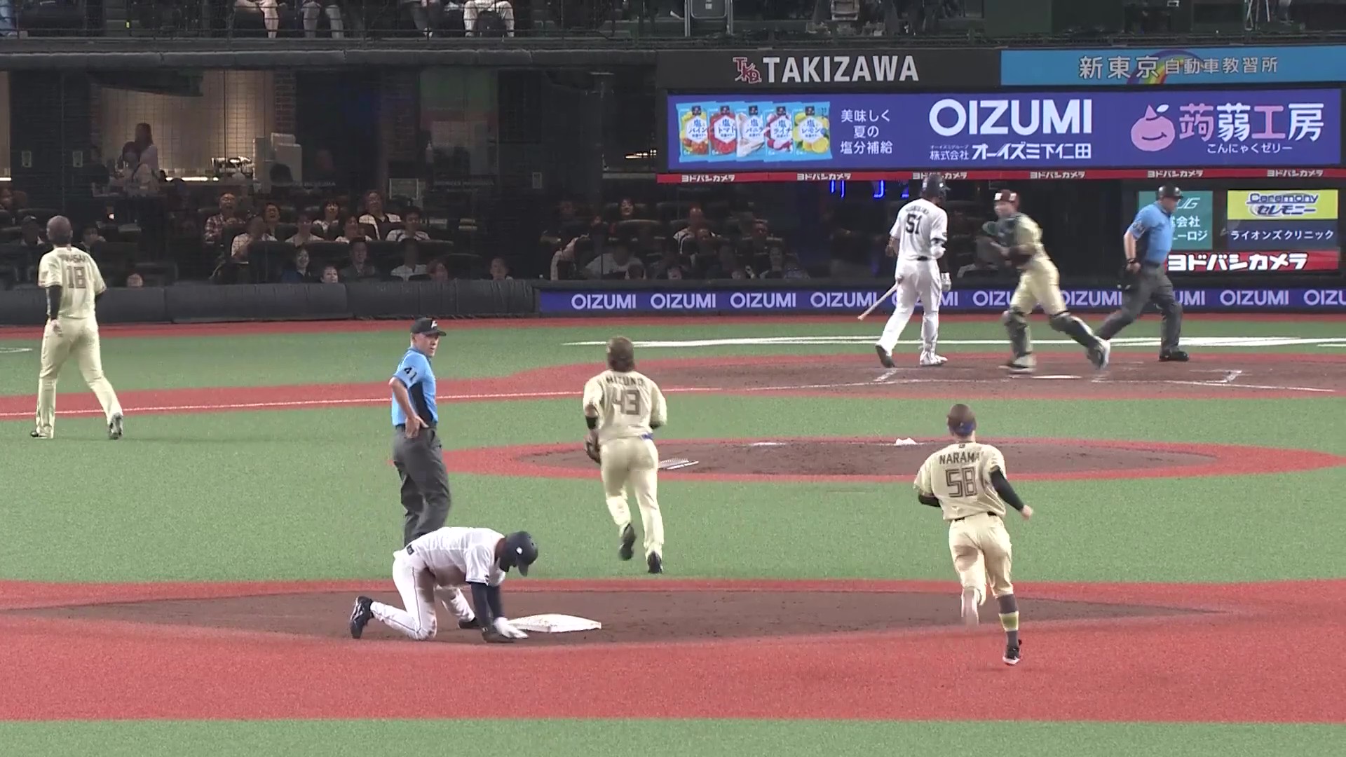 【5回裏】ゆあビーム炸裂!! ファイターズ・田宮裕涼 ストライク送球でピンチを救うナイスプレー!! 2026年6月27日 埼玉西武ライオンズ 対 北海道日本ハムファイターズ