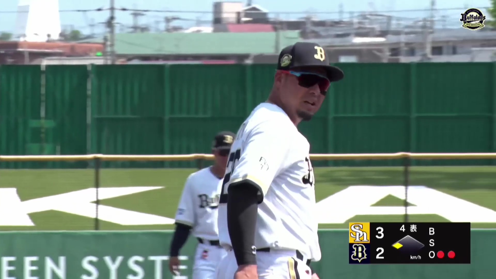 【ファーム】好プレー!! バファローズ・香月一也 一二塁間抜けそうな打球をスライディングキャッチ!! 2026年5月16日 オリックス・バファローズ 対 福岡ソフトバンクホークス