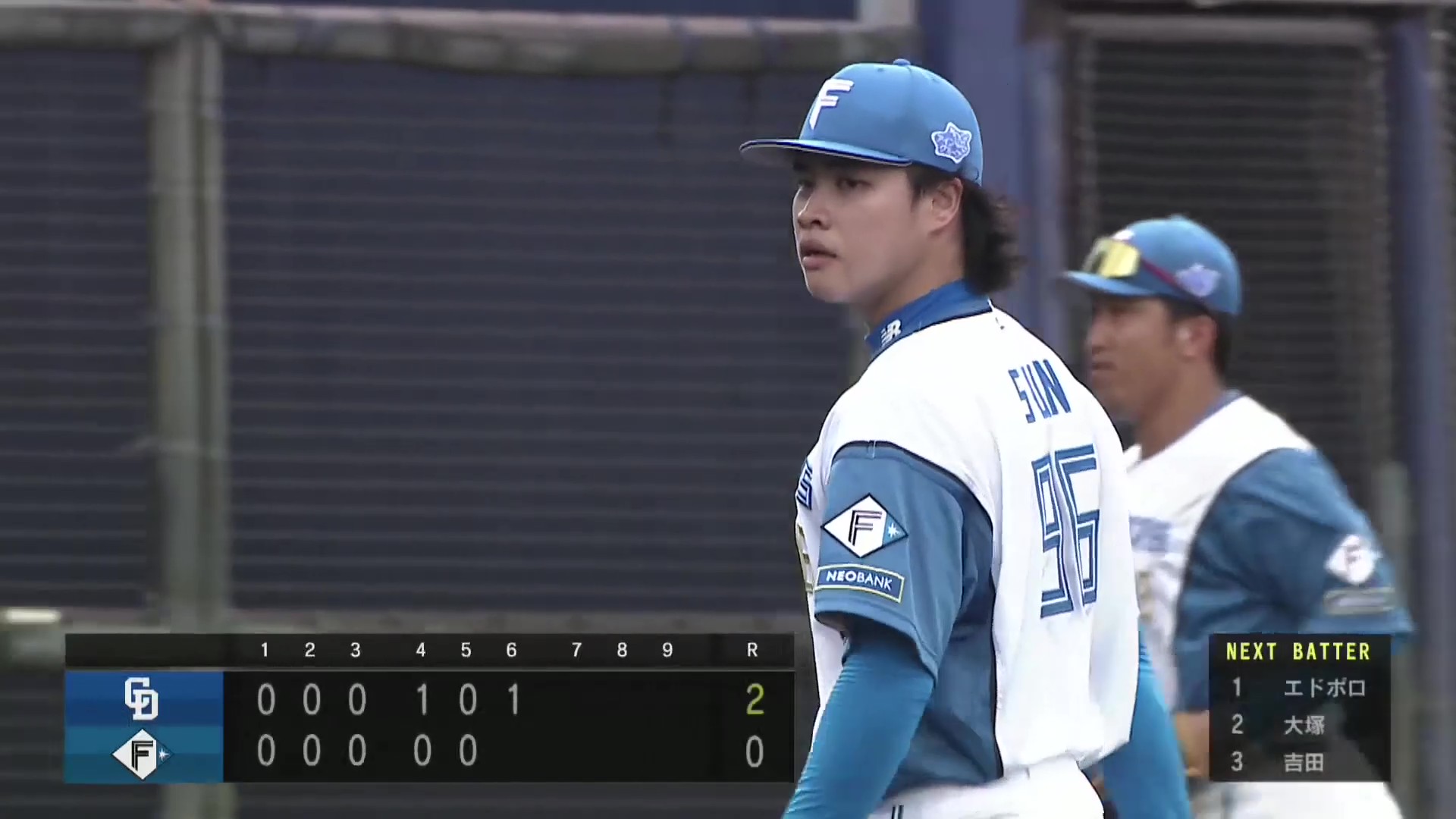 【ファーム】最後は三振に抑える!! ファイターズ・孫易磊 6回2失点の粘りの投球を見せる!! 2026年4月15日 北海道日本ハムファイターズ 対 中日ドラゴンズ