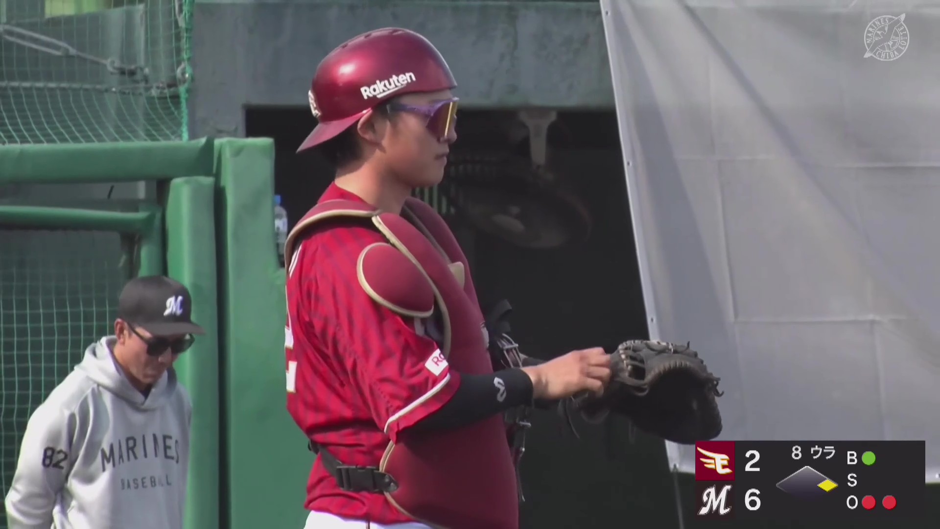 【ファーム】強肩発動!! イーグルス・水上桂 素早く正確な送球で盗塁阻止!! 2026年9月17日 千葉ロッテマリーンズ 対 東北楽天ゴールデンイーグルス