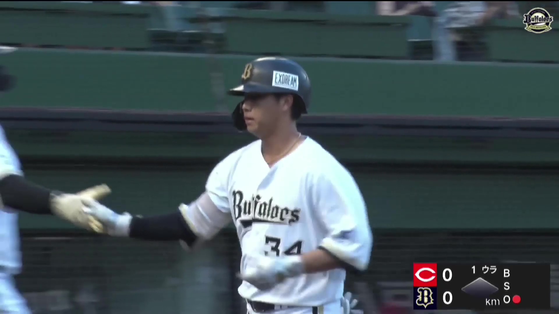 【ファーム】チームを勢いづける一発!! バファローズ・横山聖哉 ライトへの2ランホームランで先制!! 2026年8月21日 オリックス・バファローズ 対 広島東洋カープ