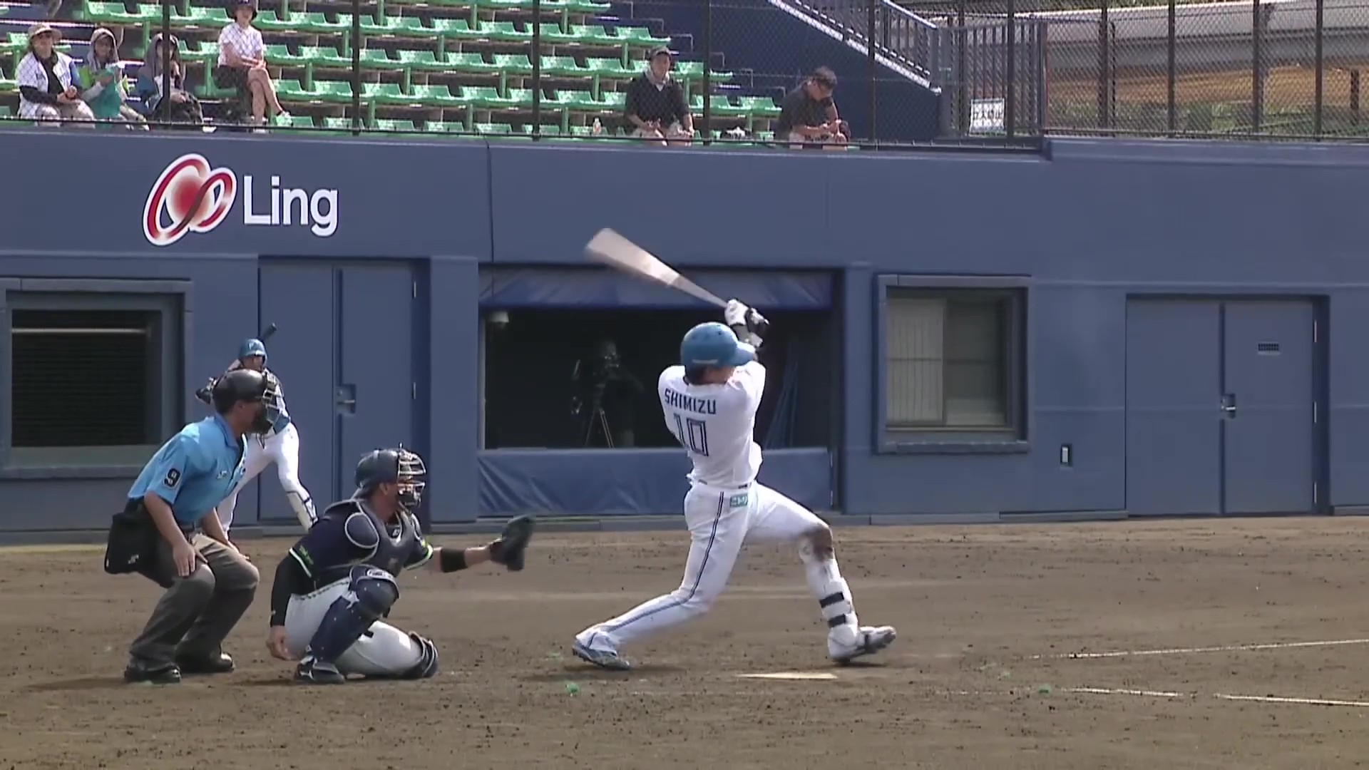 【ファーム】先制の一打!! ファイターズ・清水優心 変化球を捉えたタイムリーヒットを放つ!! 2026年7月14日 北海道日本ハムファイターズ 対 東京ヤクルトスワローズ