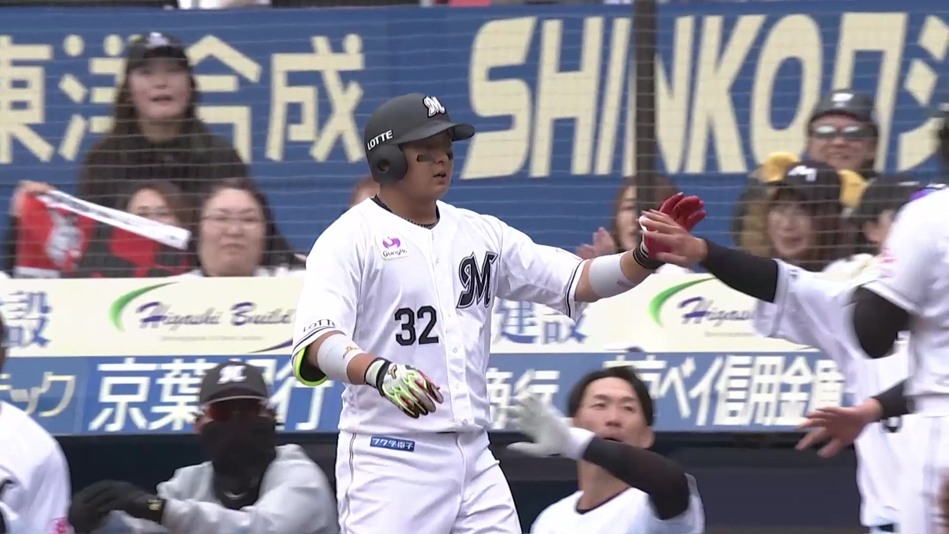 【4回裏】反撃開始!! マリーンズ・佐藤都志也 レフトへの犠牲フライで1点を返す!! 2026年3月18日 千葉ロッテマリーンズ 対 阪神タイガース