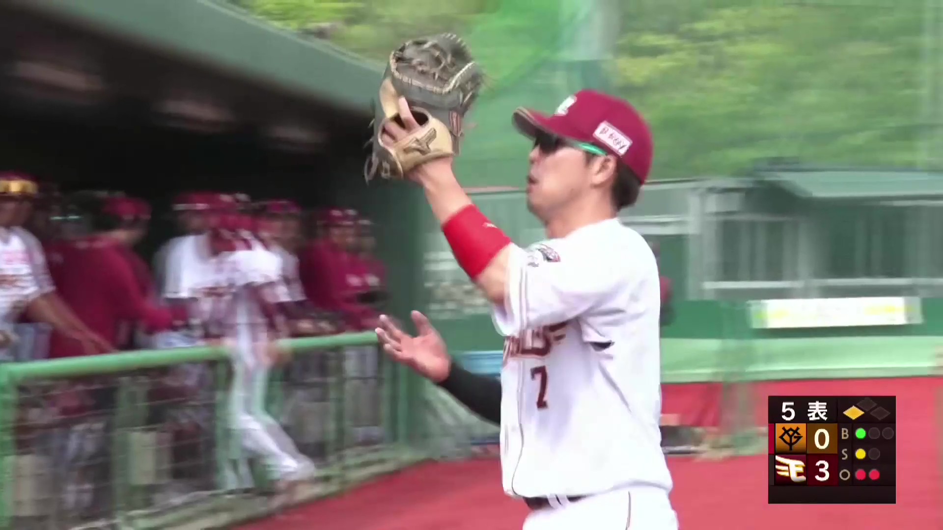 【ファーム】ピンチを救った!! イーグルス・鈴木大地 フェンス際のフライをナイスキャッチ!! 2026年4月28日 東北楽天ゴールデンイーグルス 対 読売ジャイアンツ