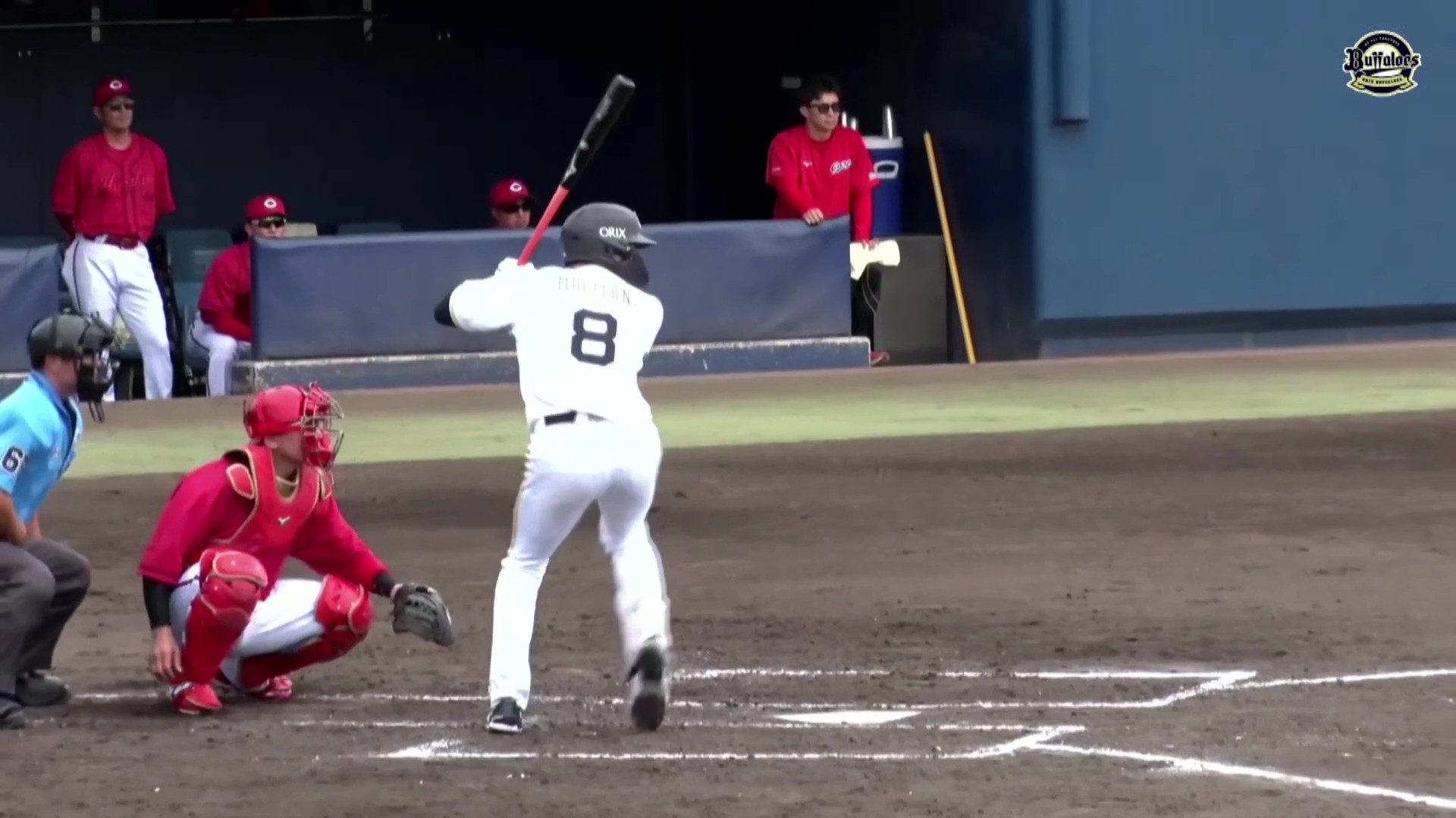 【ファーム】打撃でアピール!! バファローズ・麦谷祐介 ライトオーバーのタイムリー2ベースヒット!! 2026年5月20日 オリックス・バファローズ 対 広島東洋カープ