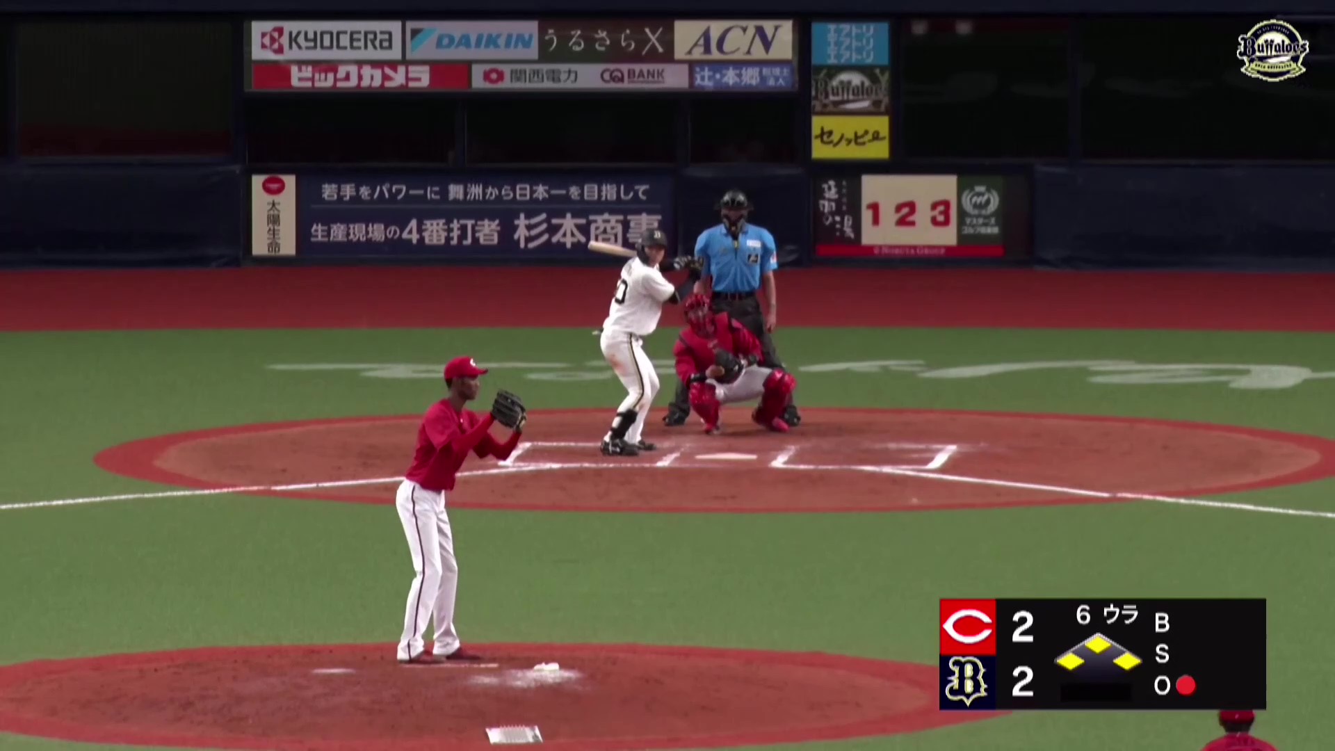 【ファーム】バファローズ・山中稜真 満塁のチャンスで犠牲フライを放ち勝ち越しに成功!! 2026年5月19日 オリックス・バファローズ 対 広島東洋カープ
