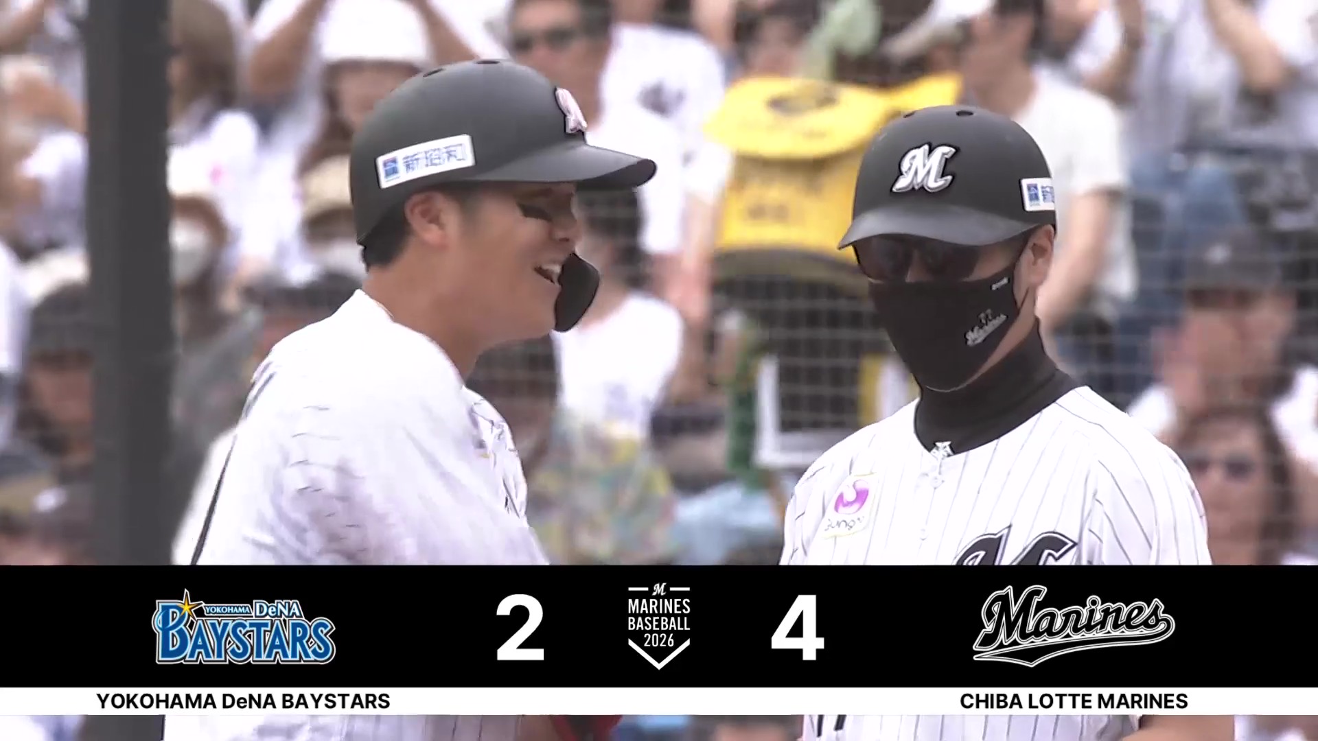 【5回裏】しぶとく運んだ!! マリーンズ・山口航輝 センター前に落ちる2点タイムリーで勝ち越し!! 2026年6月14日 千葉ロッテマリーンズ 対 横浜DeNAベイスターズ