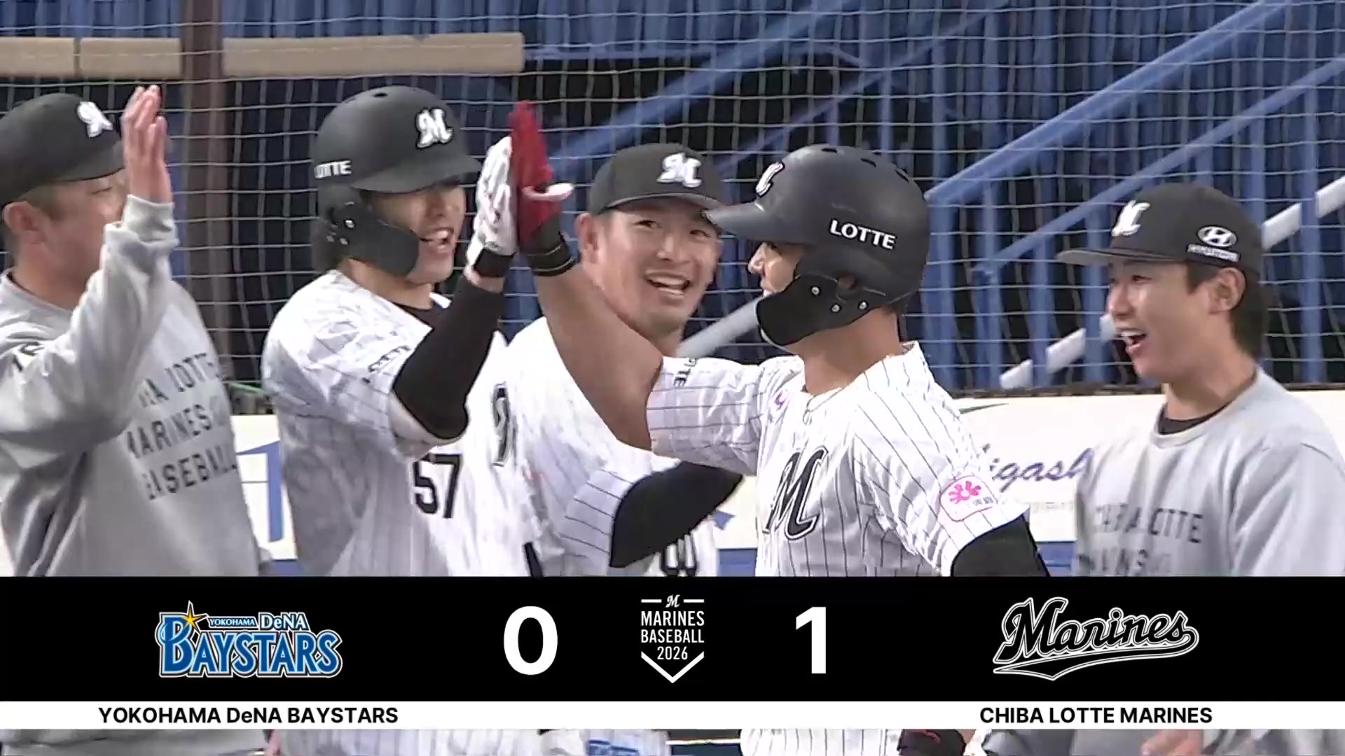 【2回裏】低めをすくい上げた!! マリーンズ・山口航輝 バックスクリーンへ先制ホームラン!! 2026年6月12日 千葉ロッテマリーンズ 対 横浜DeNAベイスターズ